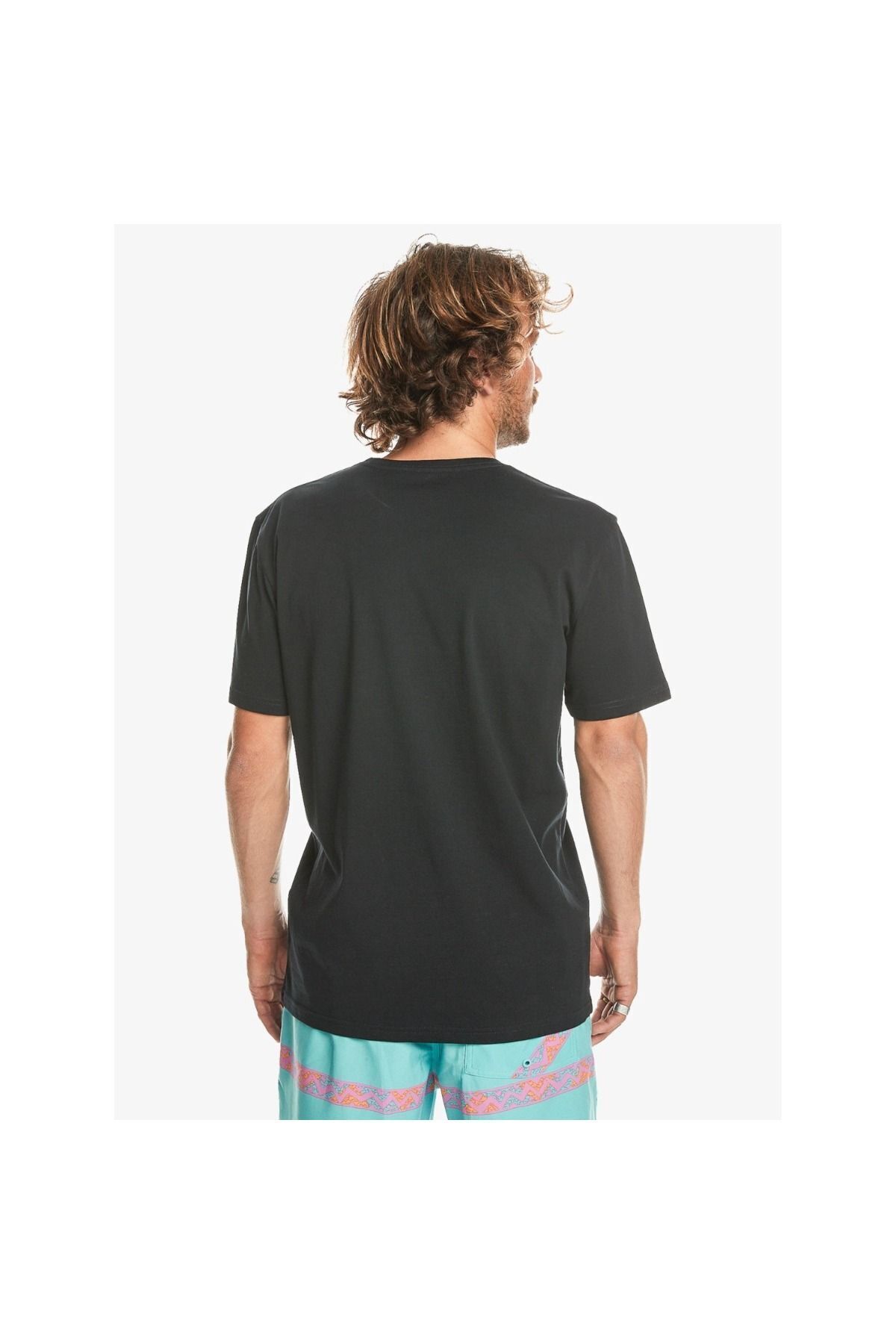 Quiksilver-EQYZT07657-10010 Mw Mini Logo Ss Quiksilver تي شيرت رجالي أسود 2