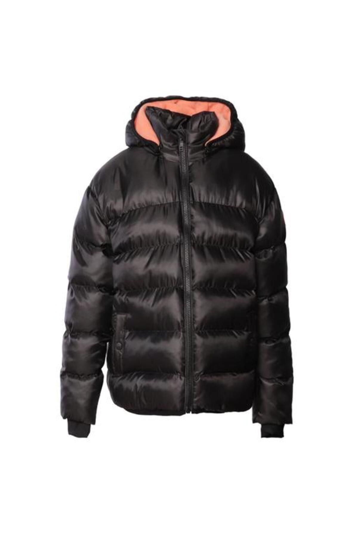 hummel-Geona Girl's Black Hooded Coat 4