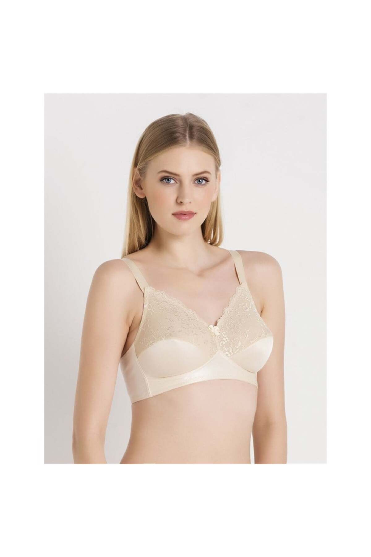 Magic Form-1764 Lace Non-Wireless Compress Bra - Skin 1