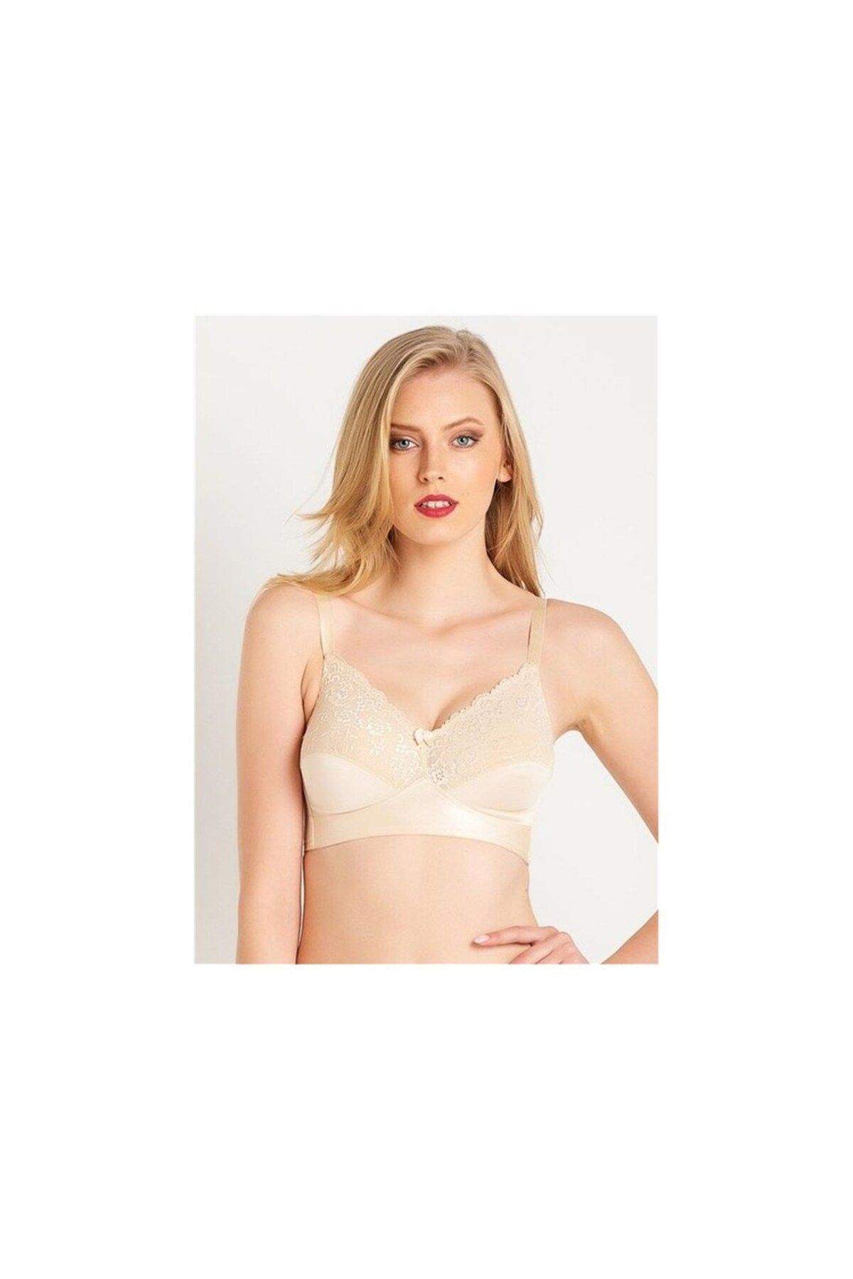 Magic Form-1764 Lace Non-Wireless Compress Bra - Skin 4