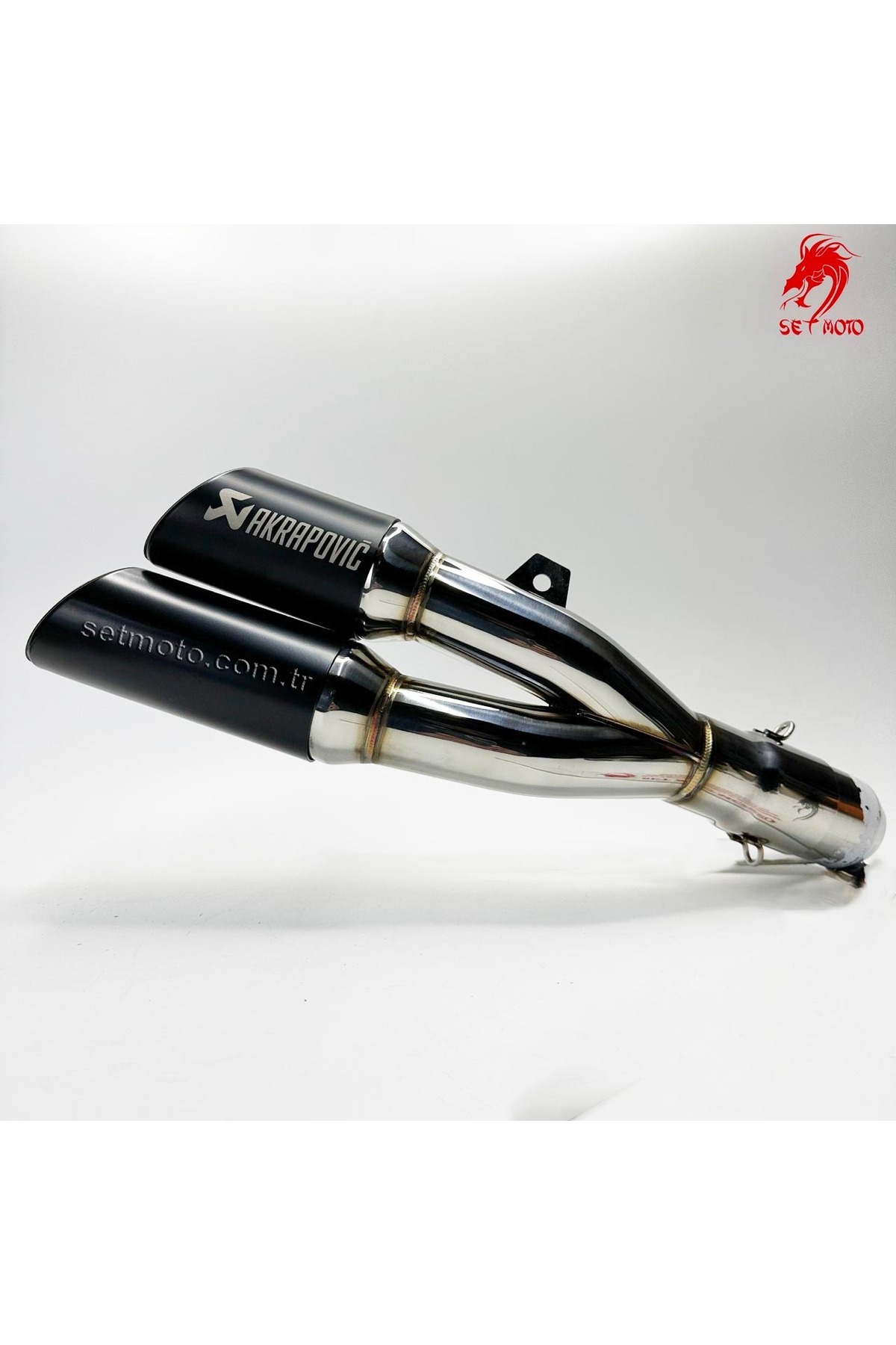 setmoto ÇIFT ÇIKIŞLI EGZOZ - SUSTURUCU SÖK TAK - TOK SES