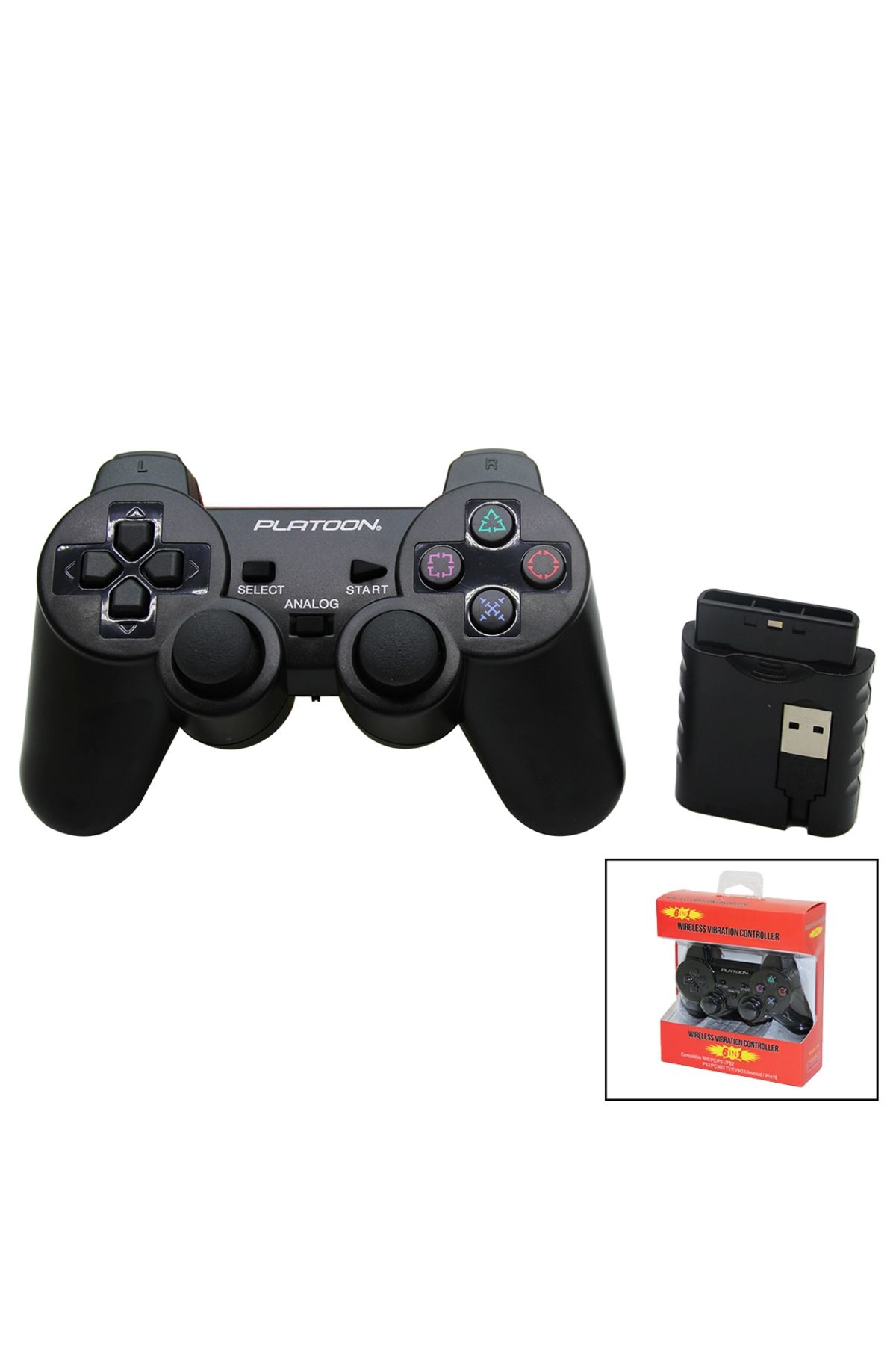 Ziya Dijital 3IN1 ANALOG OYUN KOLU WIRELESS PC/PS2/PS3 PL-2860 Uyumlu