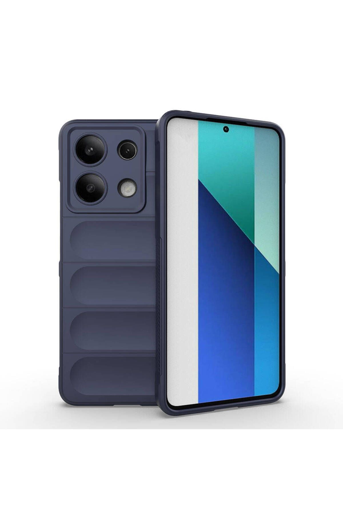 Coverzone Xiaomi Redmi Note 13 4G İle Uyumlu Kılıf TPU Oyuklu Arka Yüzey Z-Etnik Esnek O-tto Prime