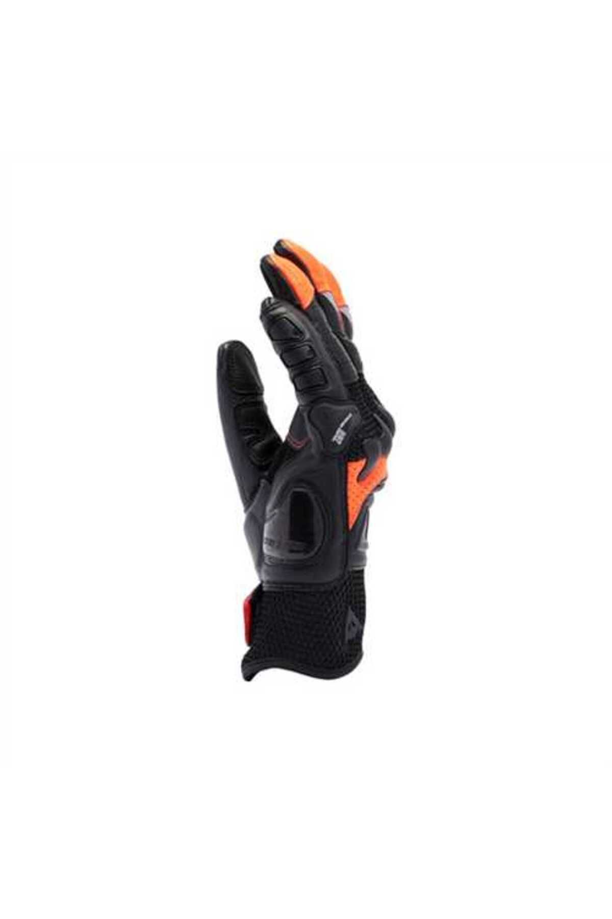 Dainese-Eld/X-Ride 2Ergo Single Gloves - Black/Red-Fluo 6