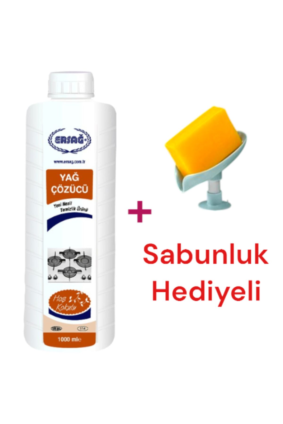 Ersağ Yağ Çözücü 1000 ml Sabunluk Hediyeli 114-22