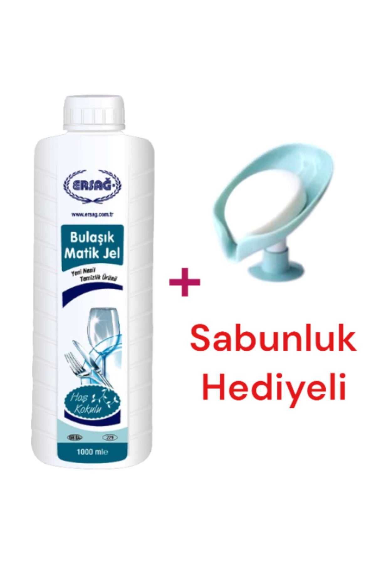 Ersağ Bulaşık Matik Jel 1000 ml ( Sabunluk Hediye )