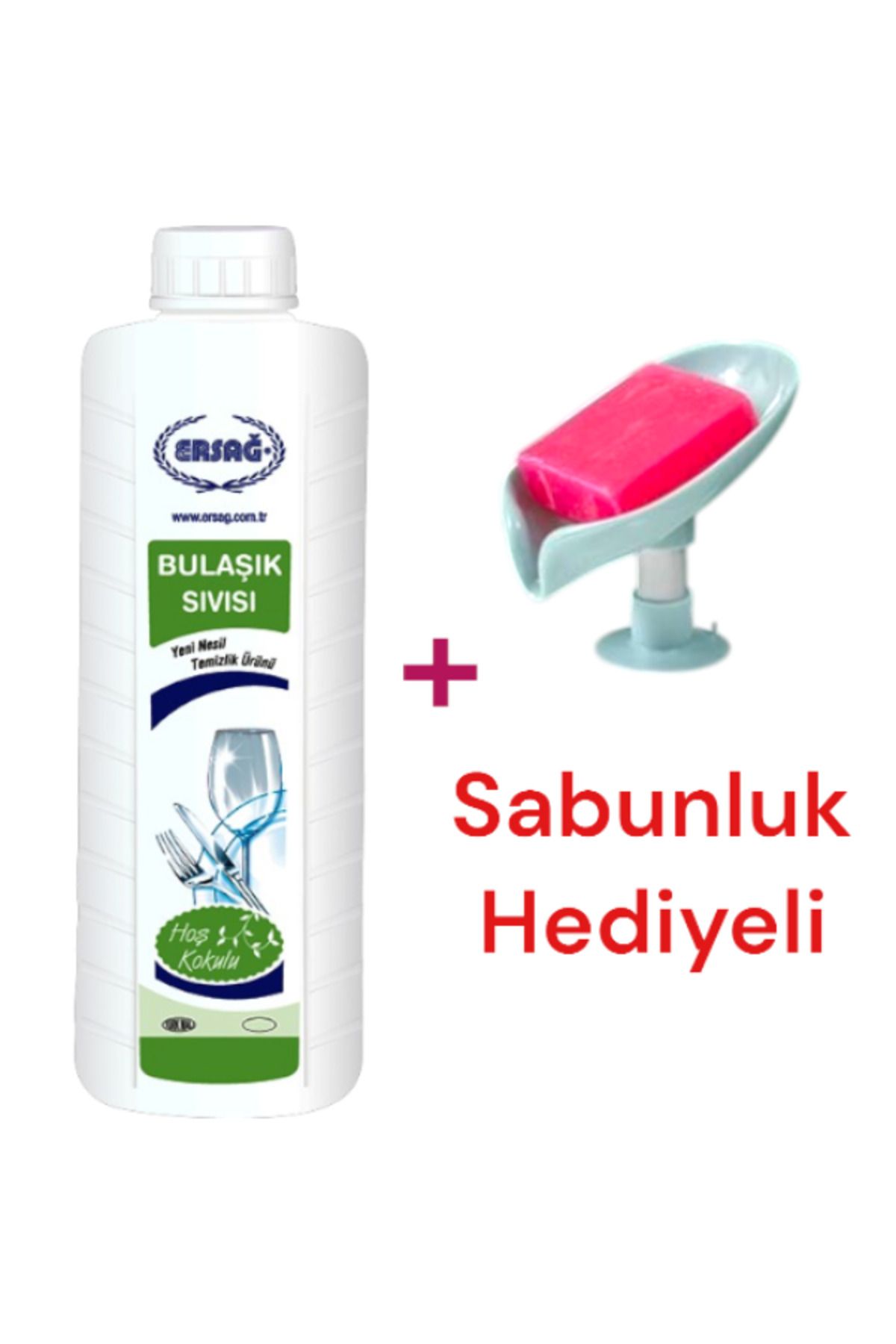 Ersağ Bulaşık Sıvısı 1000 ML - ( Sabunluk Hediye'li ) 118-6