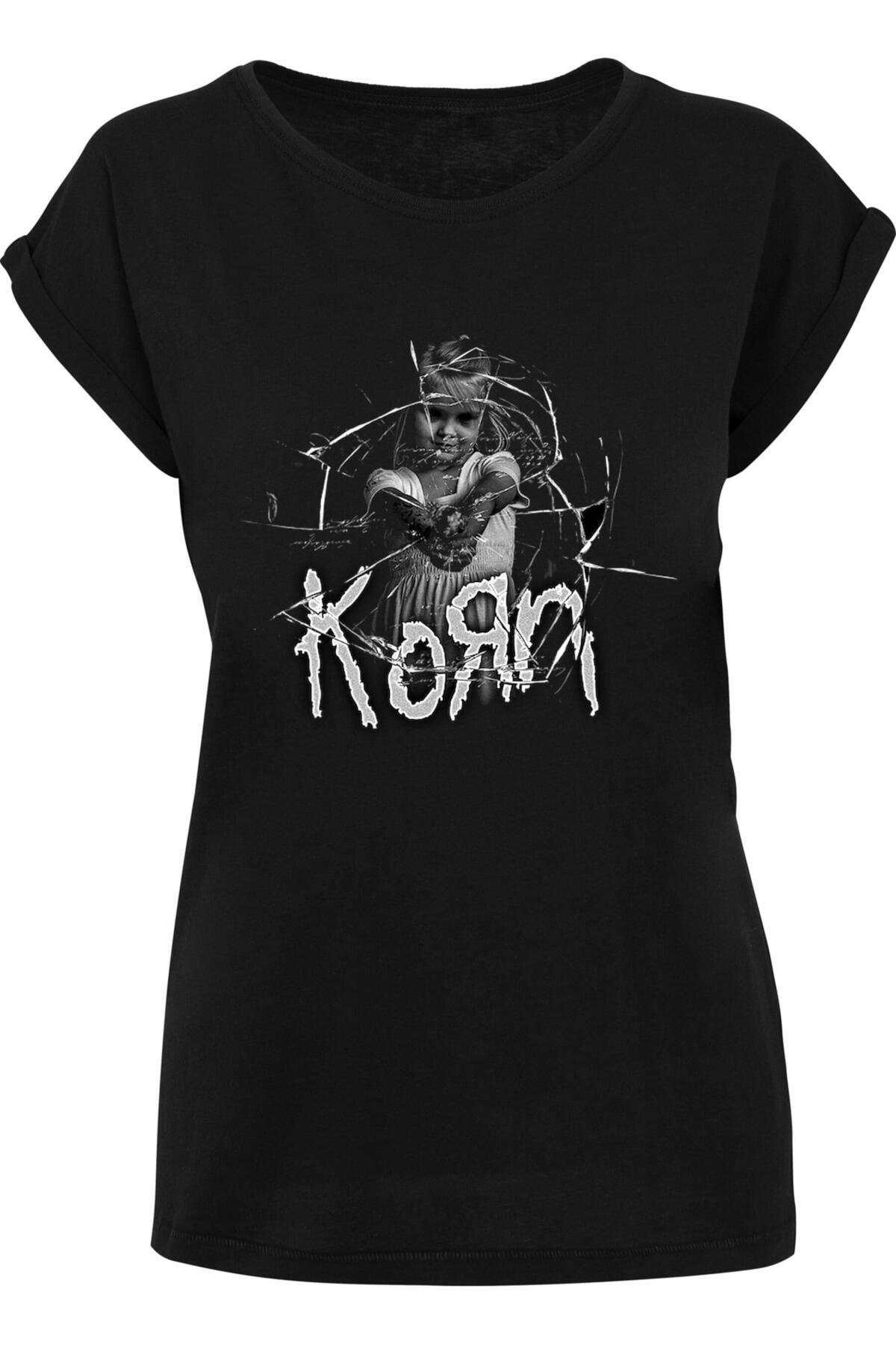 Merchcode Ladies Korn Cracked Glass T-Shirt FüR Damen - 2XL-image