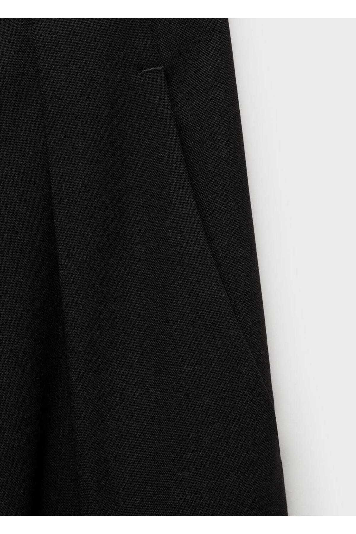 MANGO Woman-Wideleg pants with pens 5
