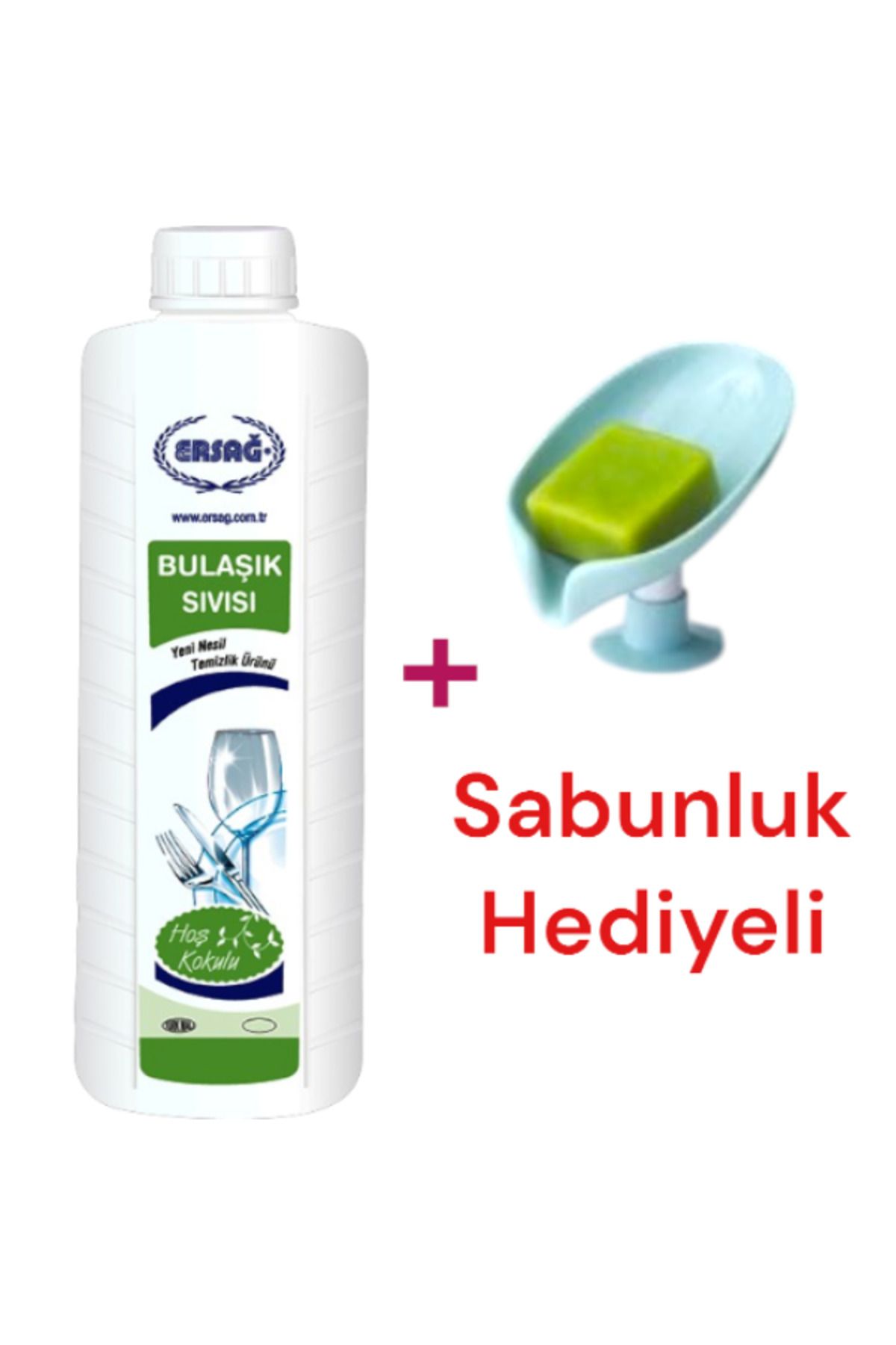 Ersağ Bulaşık Sıvısı 1000 ml - Sabunluk Hediyeli -118-8