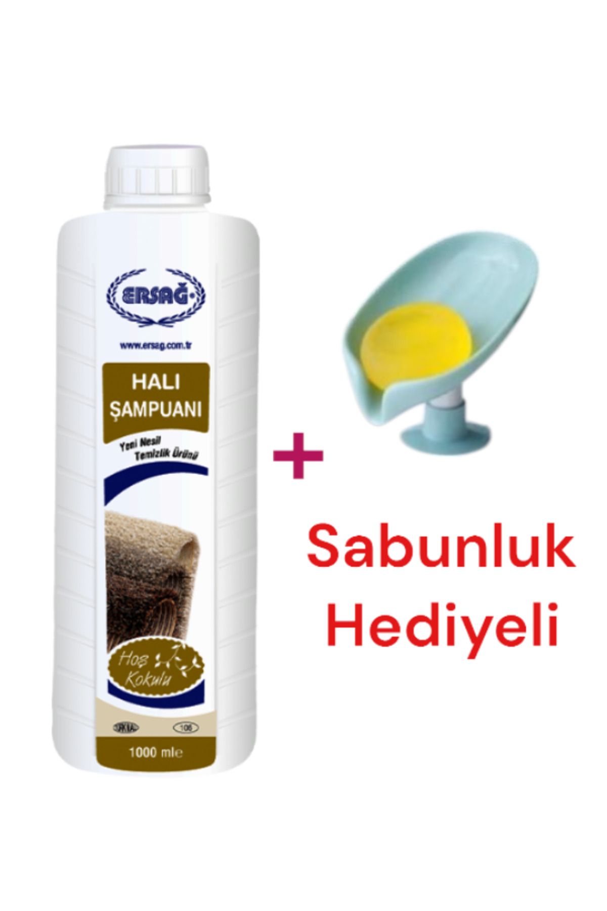 Ersağ Halı Şampuanı 1000 ml - ( Sabunluk Hediyeli ) 106-4