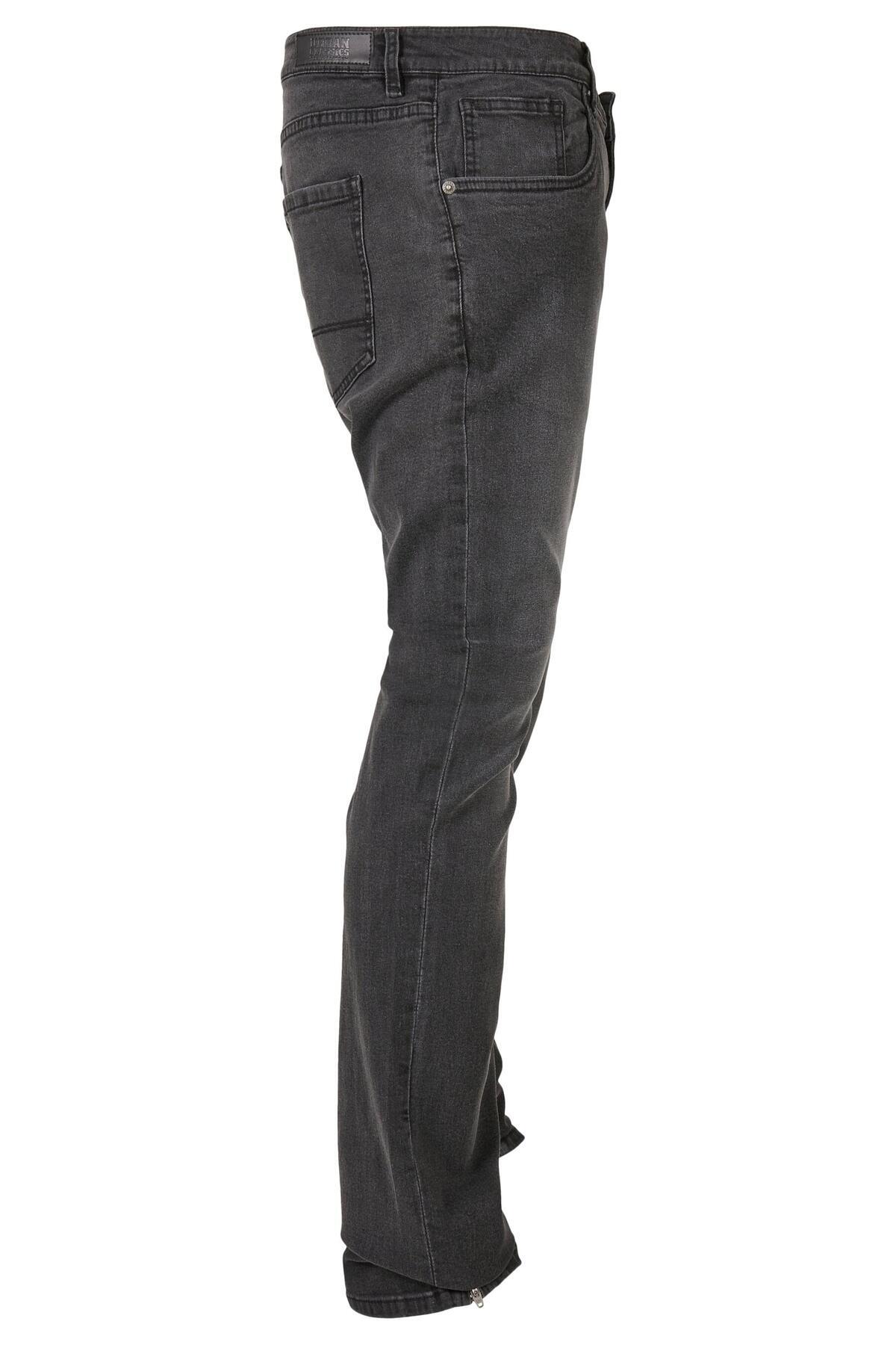 Urban Classics-Herren Slim Fit Zip Jeans 7