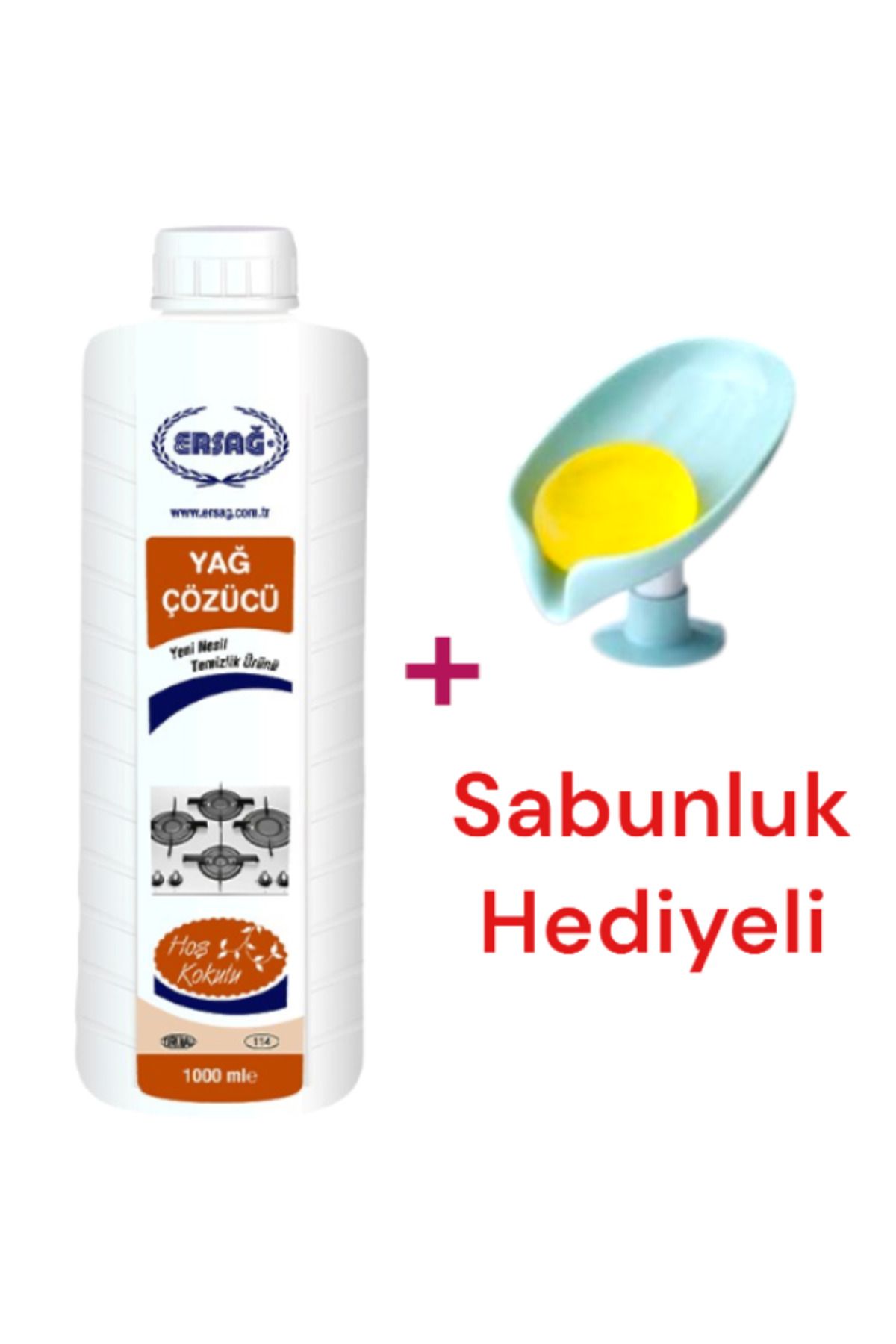 Ersağ Yağ Çözücü 1000 ML - ( Sabunluk Hediye'li ) 114-3