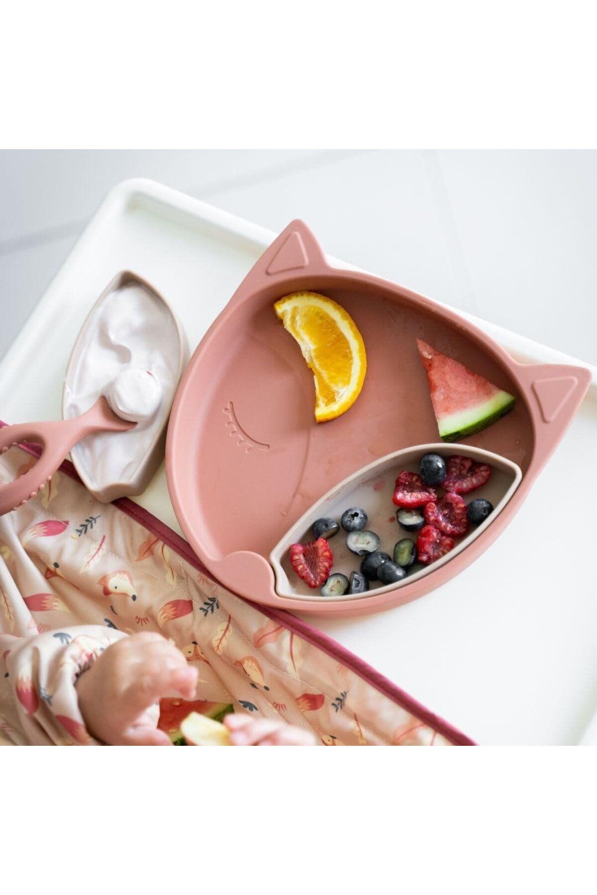 Tidy Tot-Farfurie diversificare din silicon - Vulpita 4