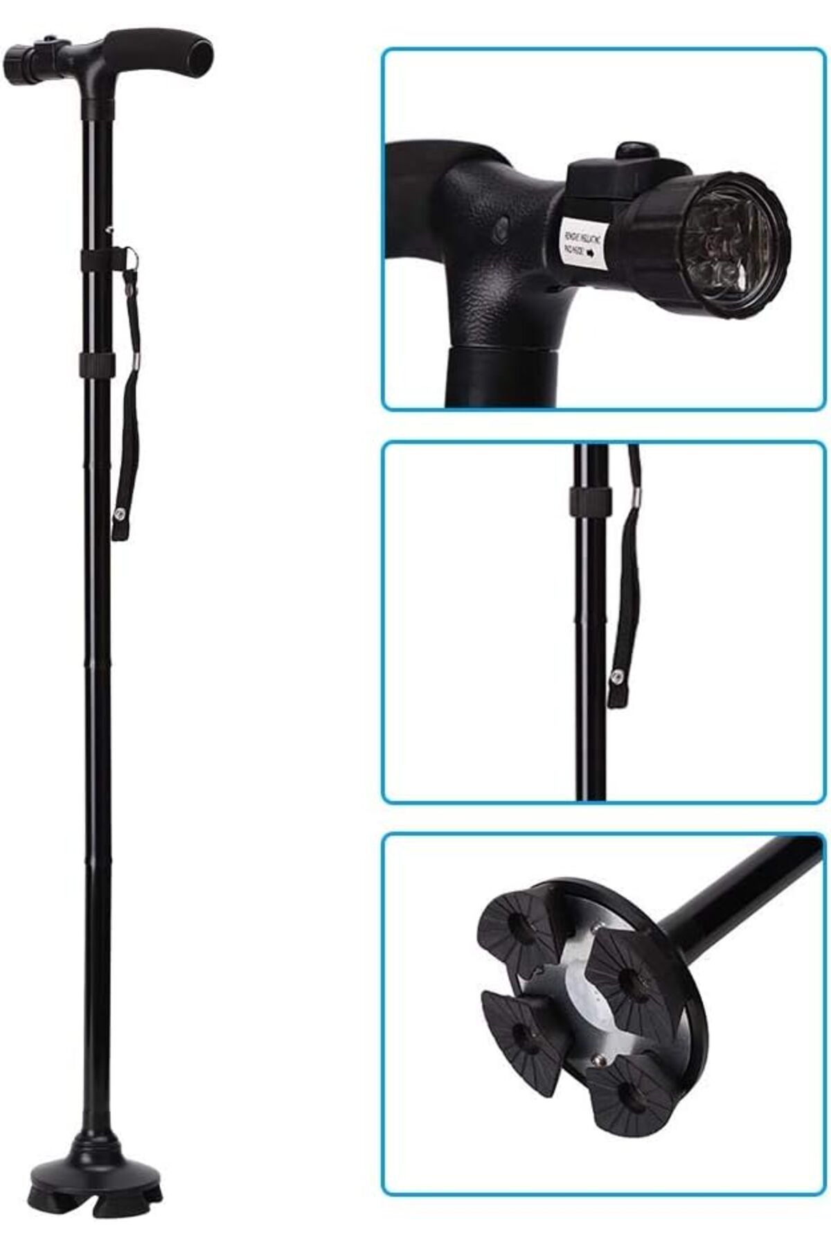 AWH-Collapsible Cane, Anti-Shock Foldable Walking Stick, Balancing Mobility Aid for Elderly 4
