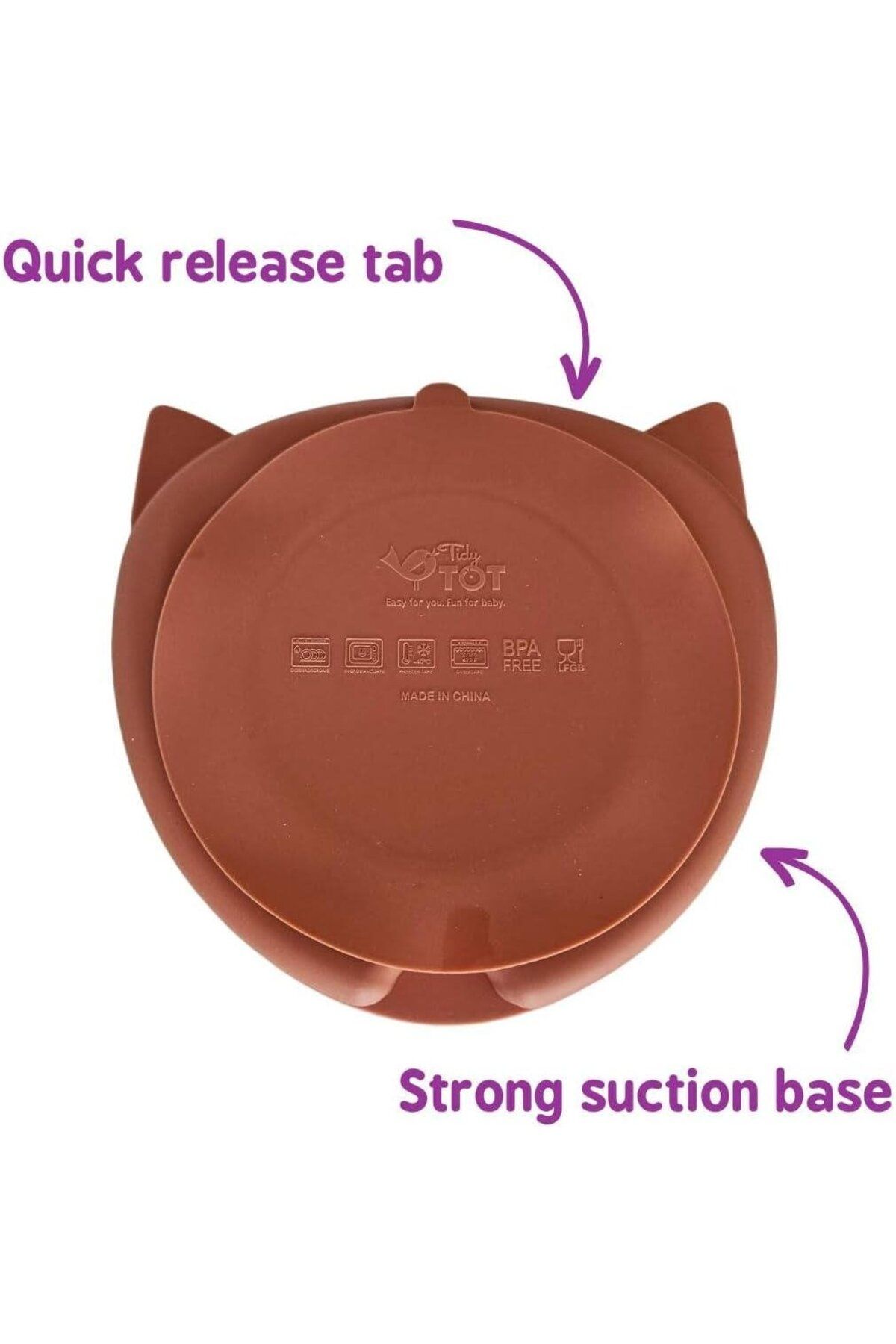 Tidy Tot-Farfurie diversificare din silicon - Vulpita 7