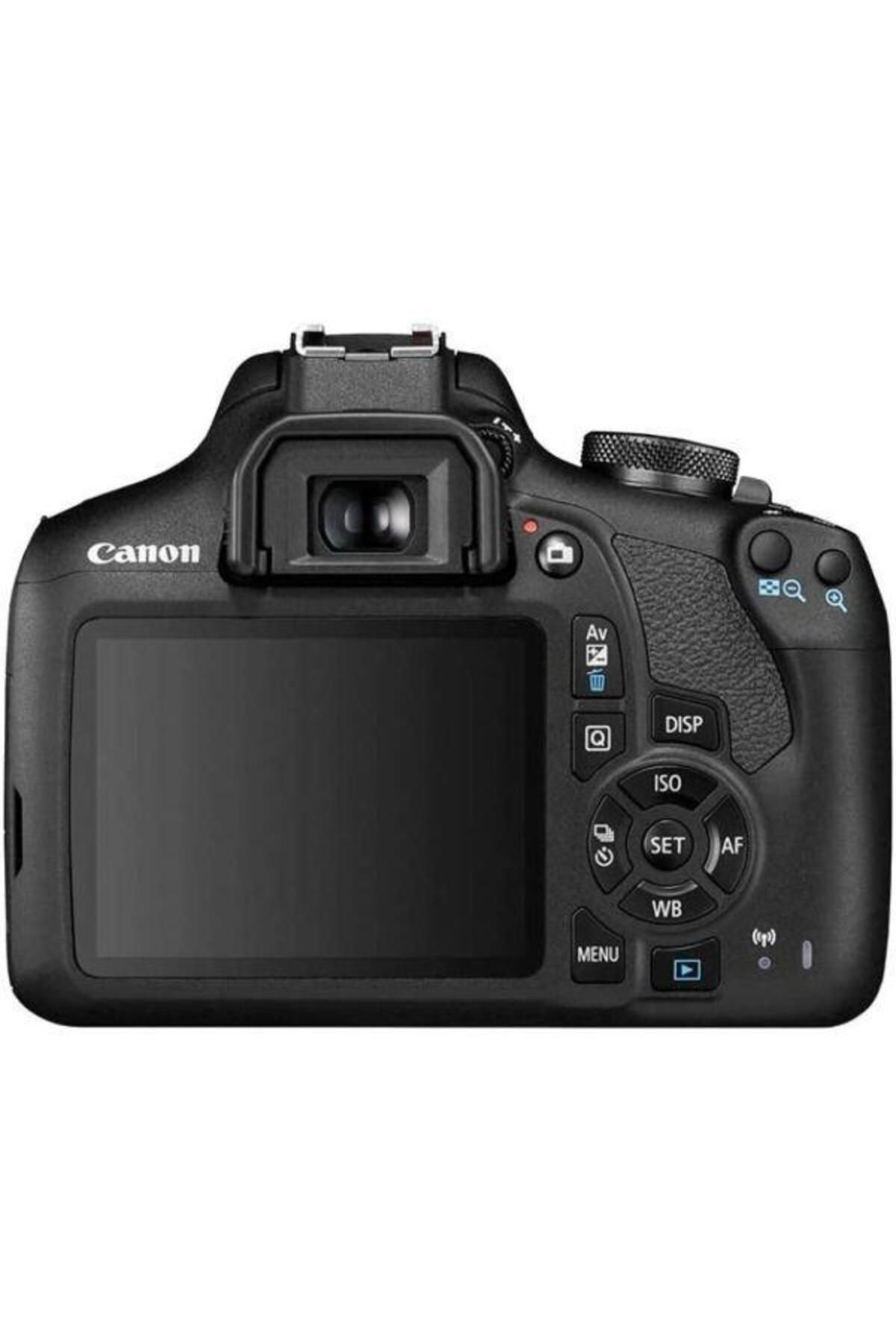 Canon-هيكل كاميرا رقمية SLR EOS 2000D باللون الأسود + مجموعة 18-55 مم DCIII + عدسة EF 50MM 1.8 STM 2