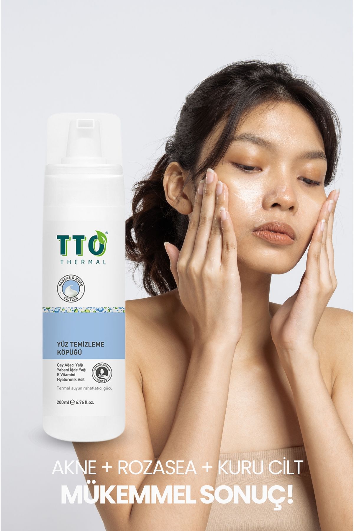 TTO-200 ml Deep Pore Cleansing - Facial Cleansing Foam (Tea Tree Oil) 8