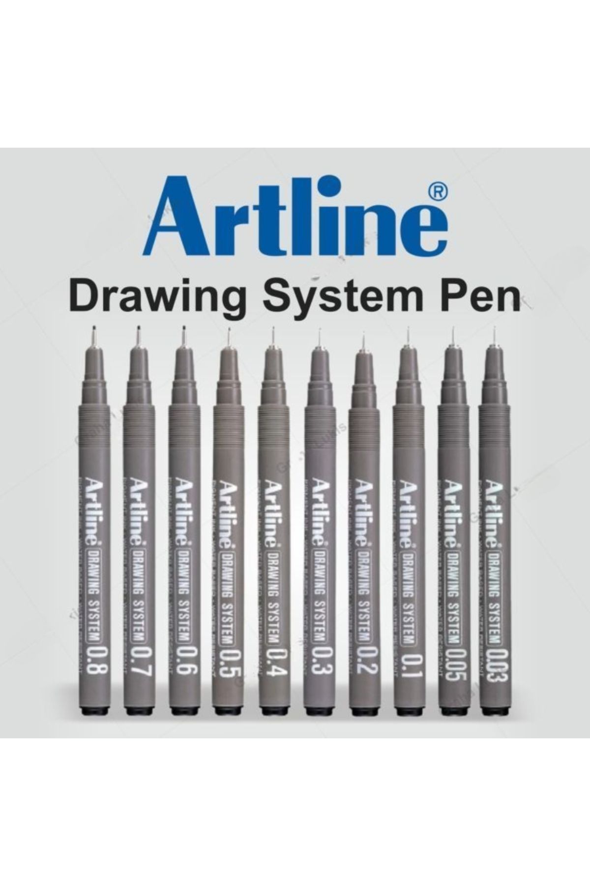 artline-23Fn Model Technical Drawing Pen - Black, Flexible and Precise, for Drawing with Brush Tip 8