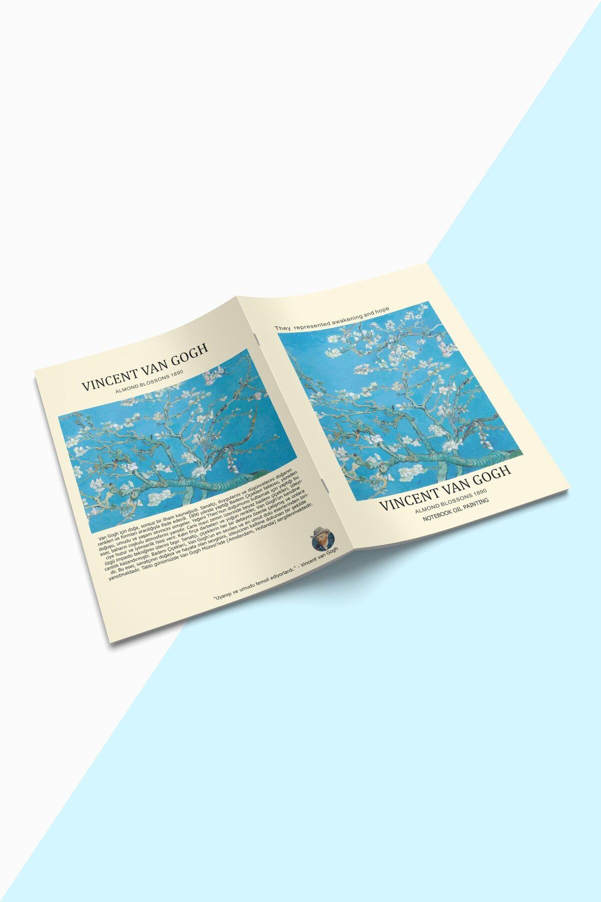 Buka Shops-Van Gogh Notebook Set - A5 - 4 Pack Line Notebook - Wire Stitched 5