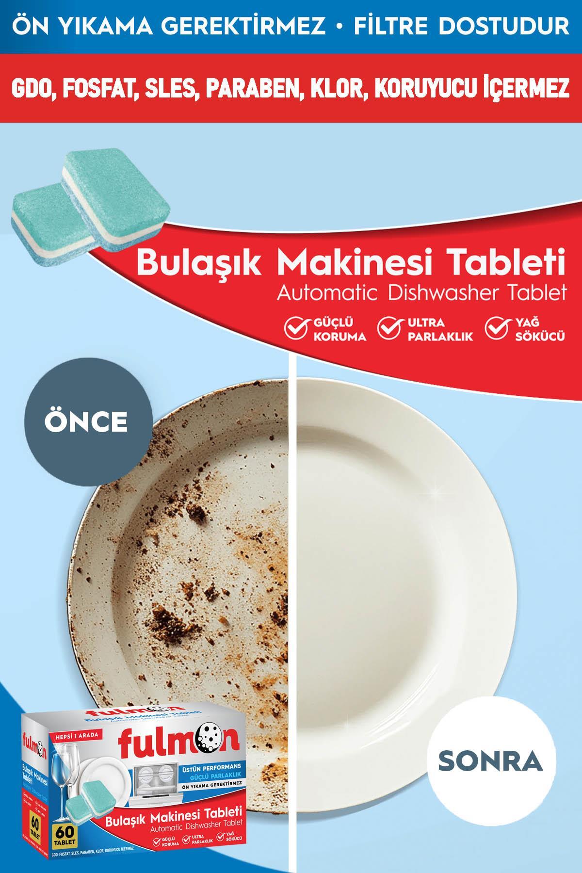 FULMON 60'LI BULAŞIK MAKİNESİ TABLETİ HEPSİ BİR ARADAFiyatı, Yorumları ...