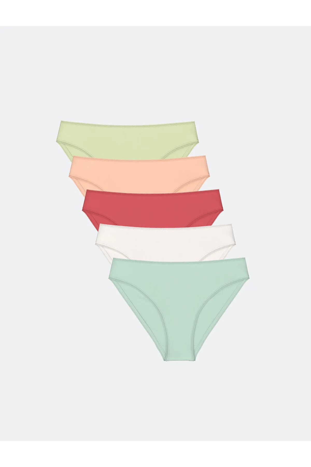 LC Waikiki-Chiloți de bikini simpli verzi DREAM Pachet de 5 1