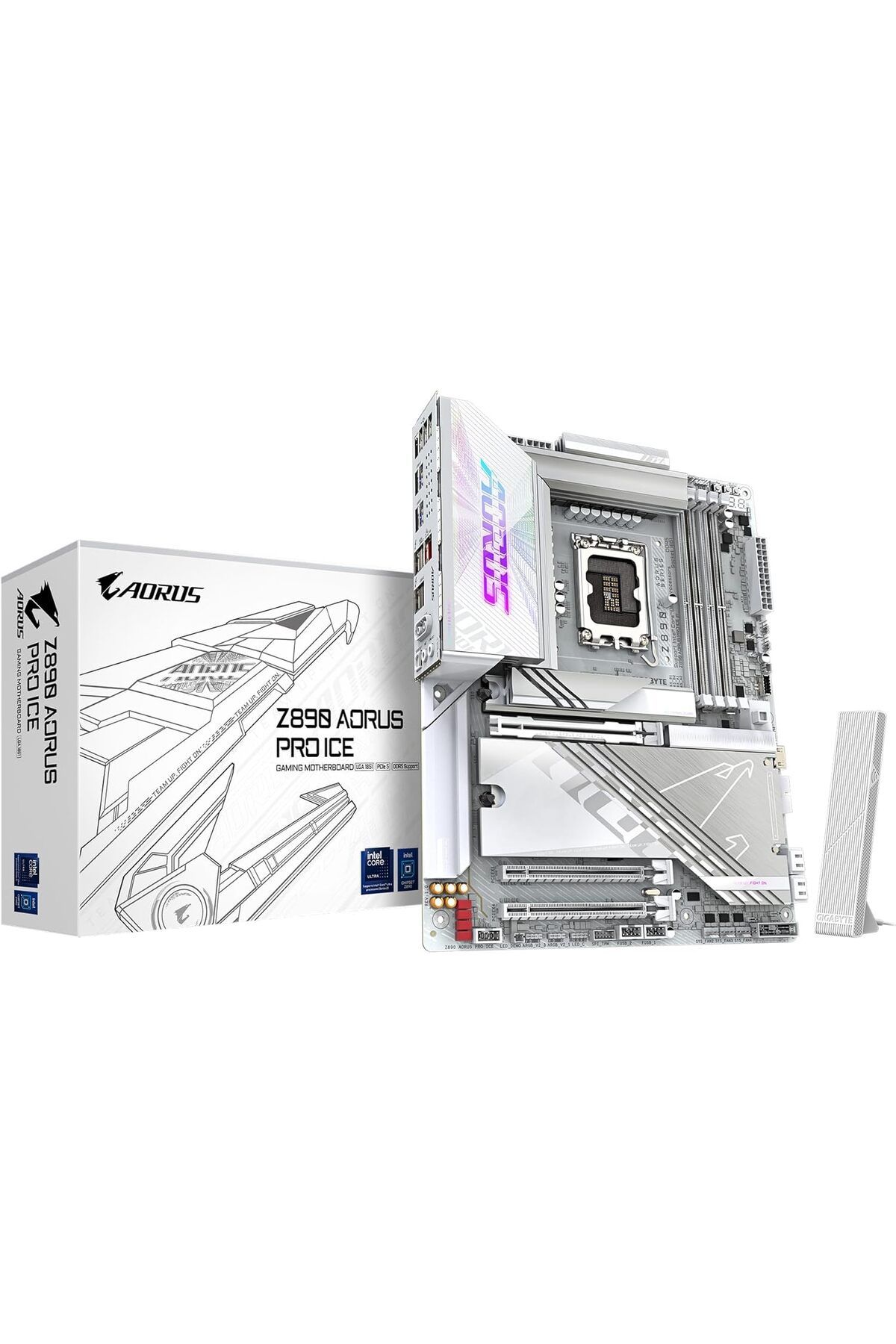 Gigabyte-Aorus Elite Wifi7 Ice - Motherboard Intel Lga1851 Atx Z890 4