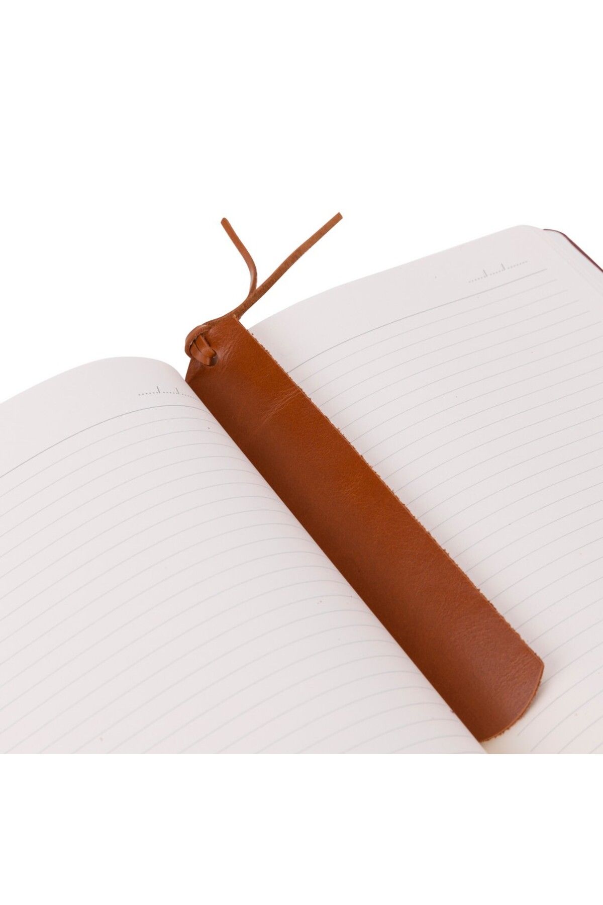 PLM-Leather Bookmark, Tan 3