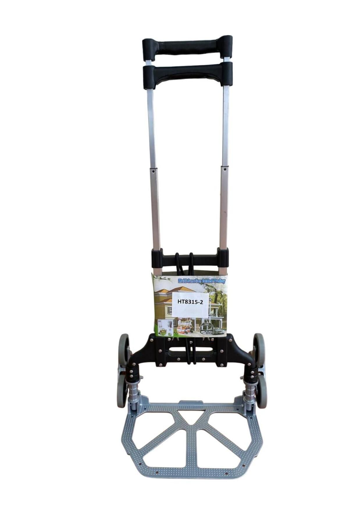 ASİMATO 70KG Kapasiteli Merdiven Çıkabilen Katlanır  paket taşıma arabası