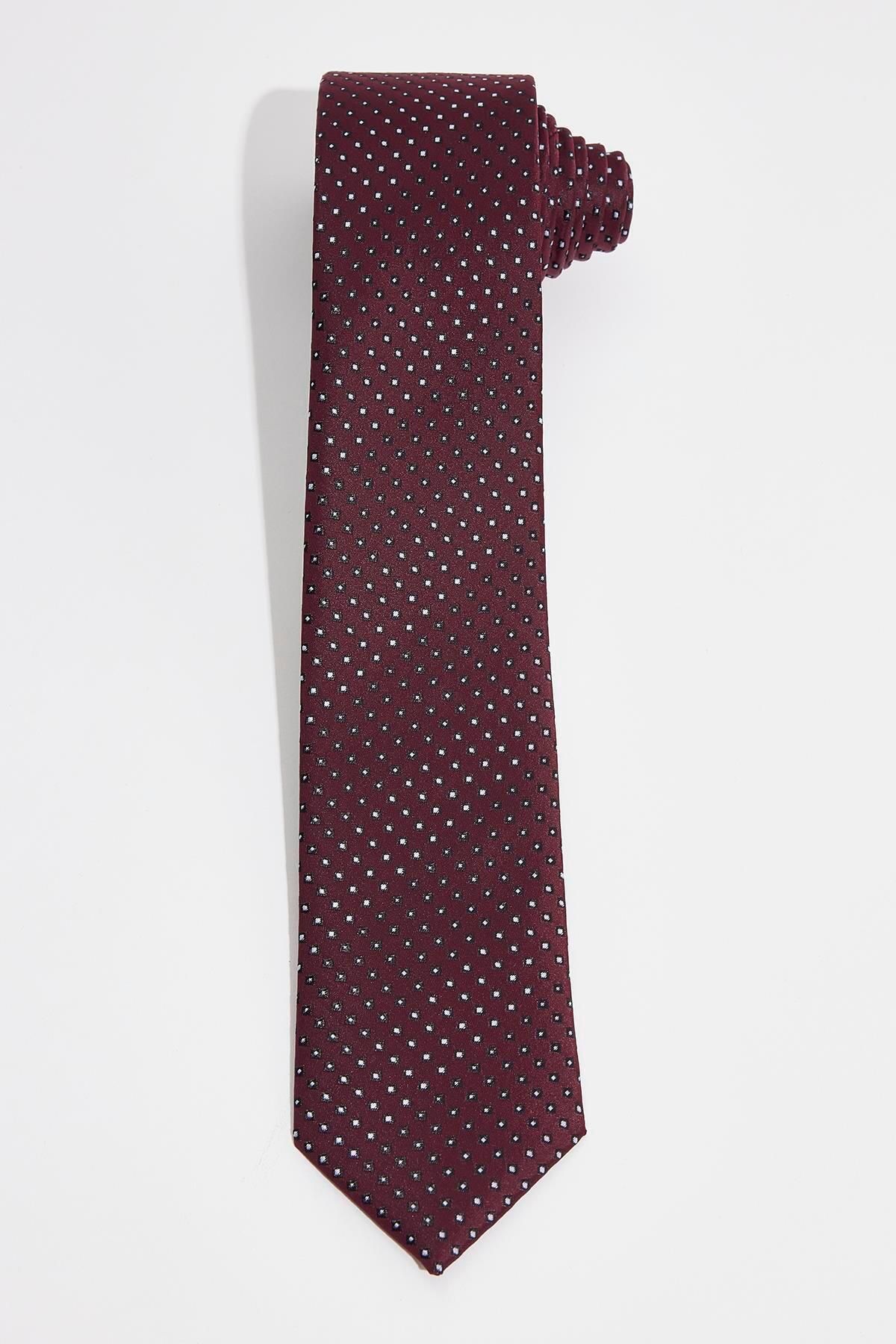 Tudors-Patterned Classic Men's Tie with Pocket Handkerchief 1