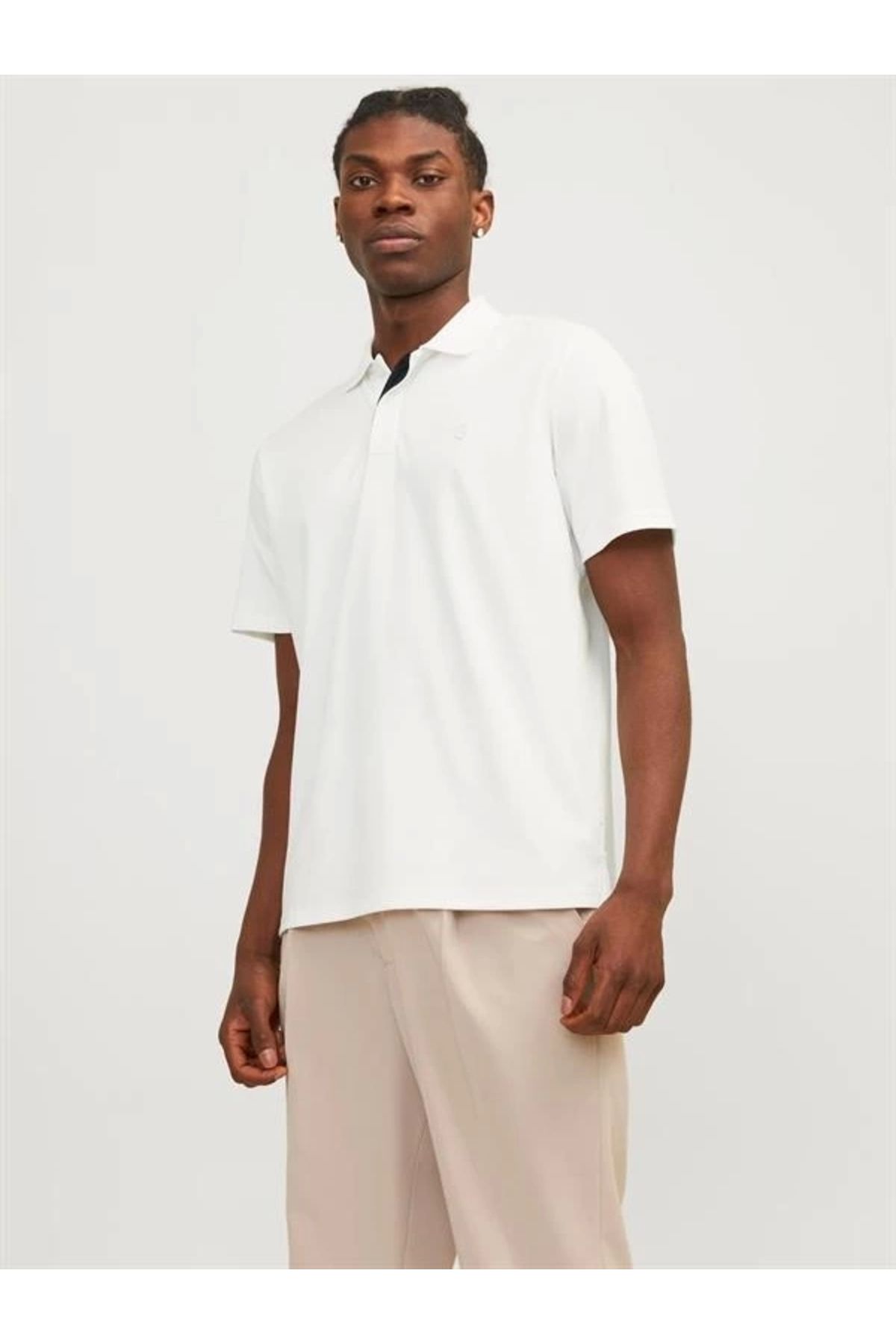 Merev Organik Pamuk Basic Polo Yaka T-Shirt