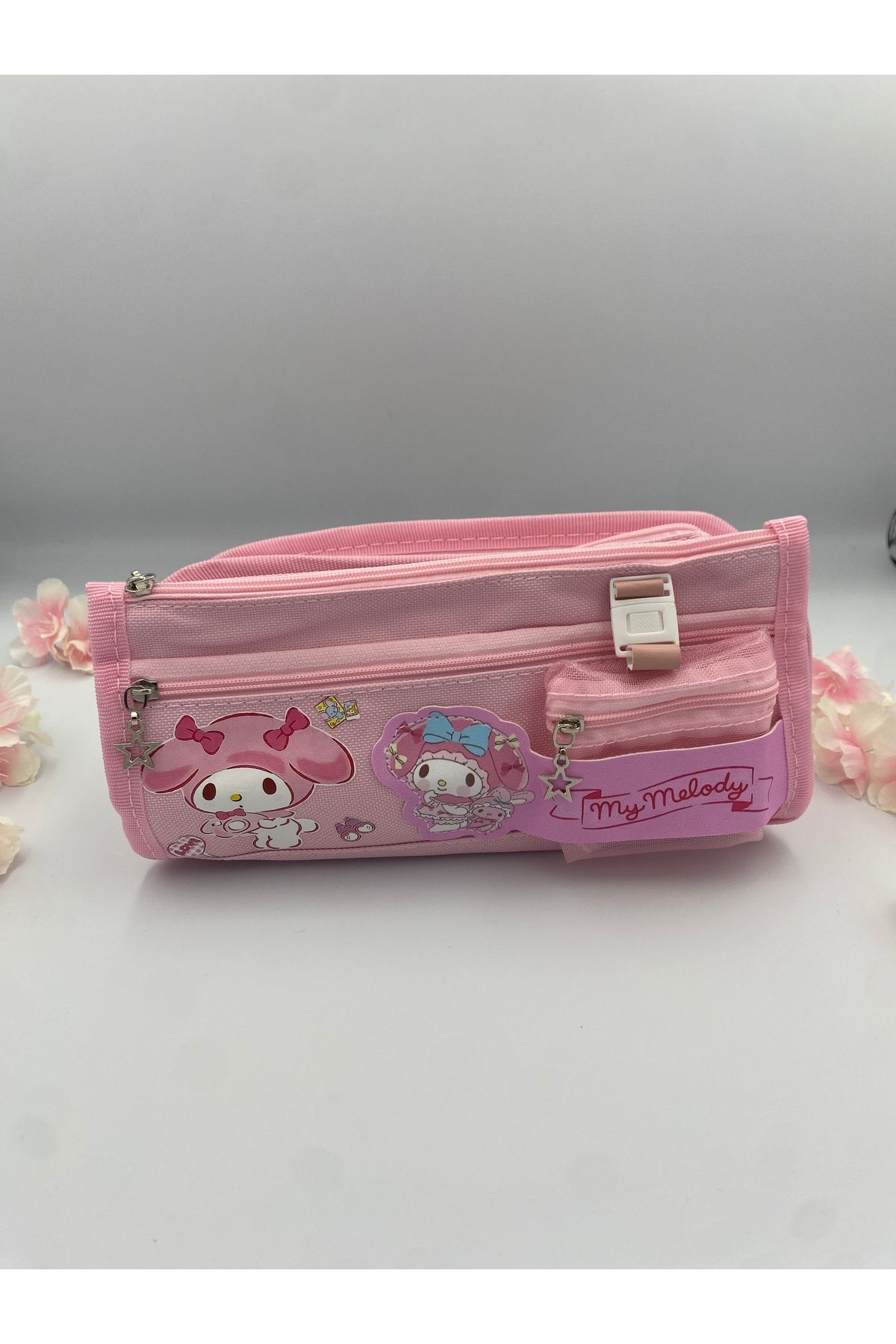 İnci-Mymelody Kuromi - Sanrio Character Multi-Compartment Pen Holder Box 1