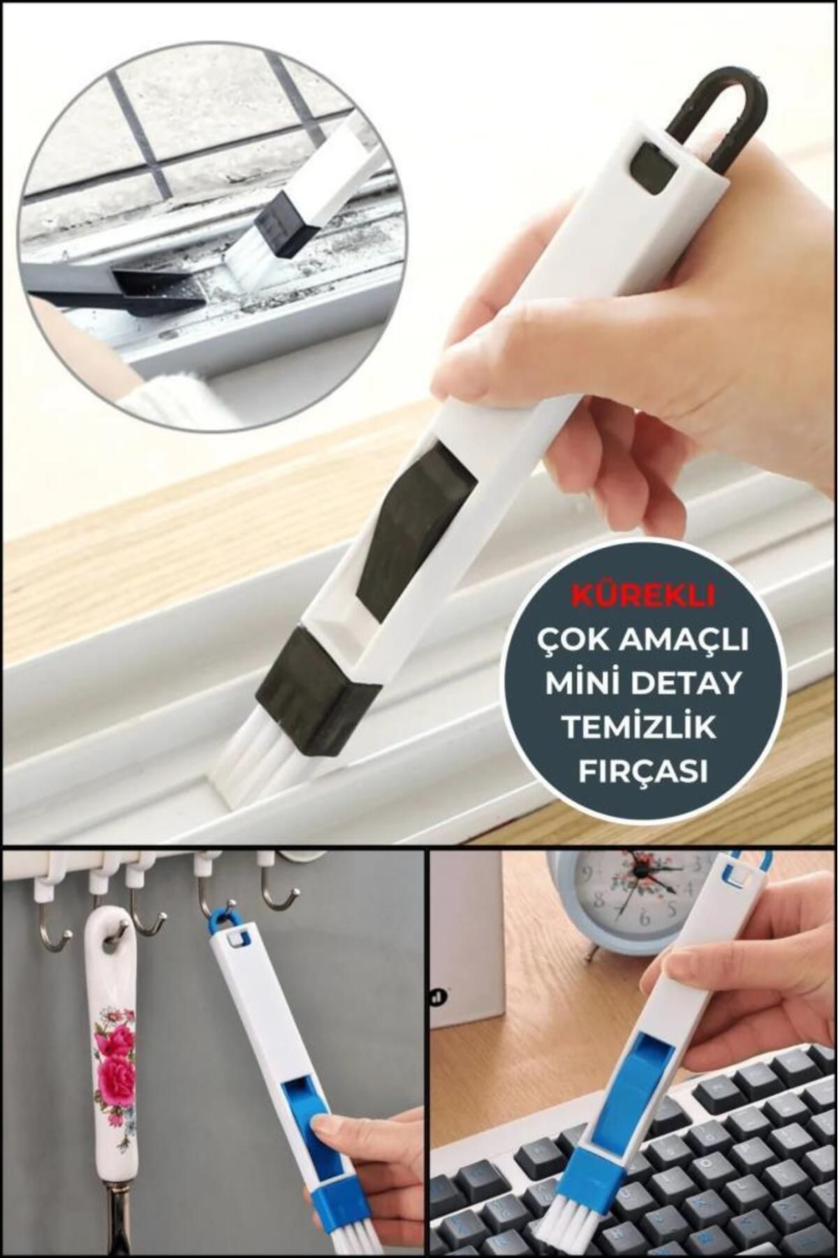 jetfast-1Pc Multifunction Computer Cleaning Brush - with Keyboard Window, Cooker, Corner Dust Shovel 5