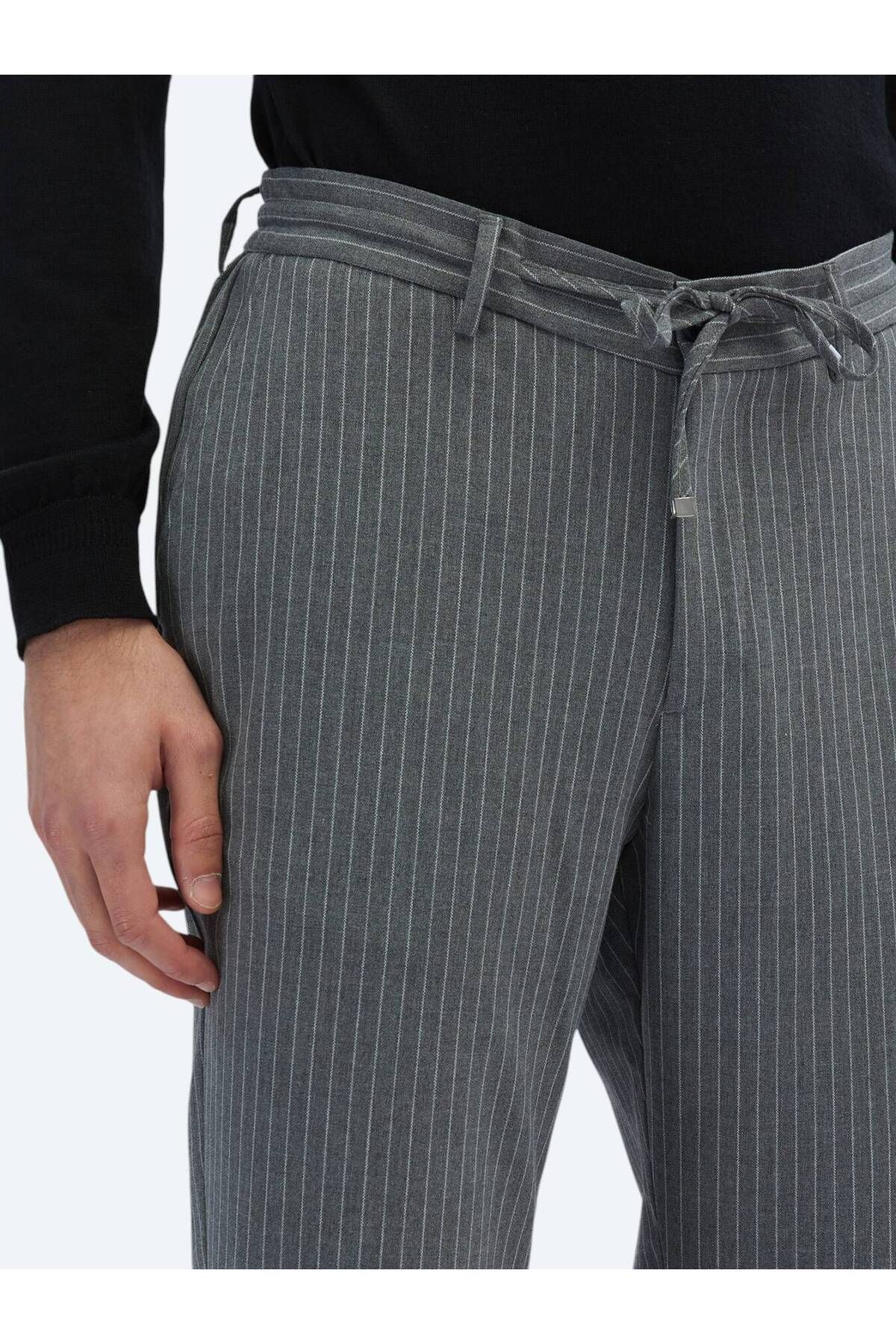 Kip-Pantaloni casual de jogging tricotați gri 3