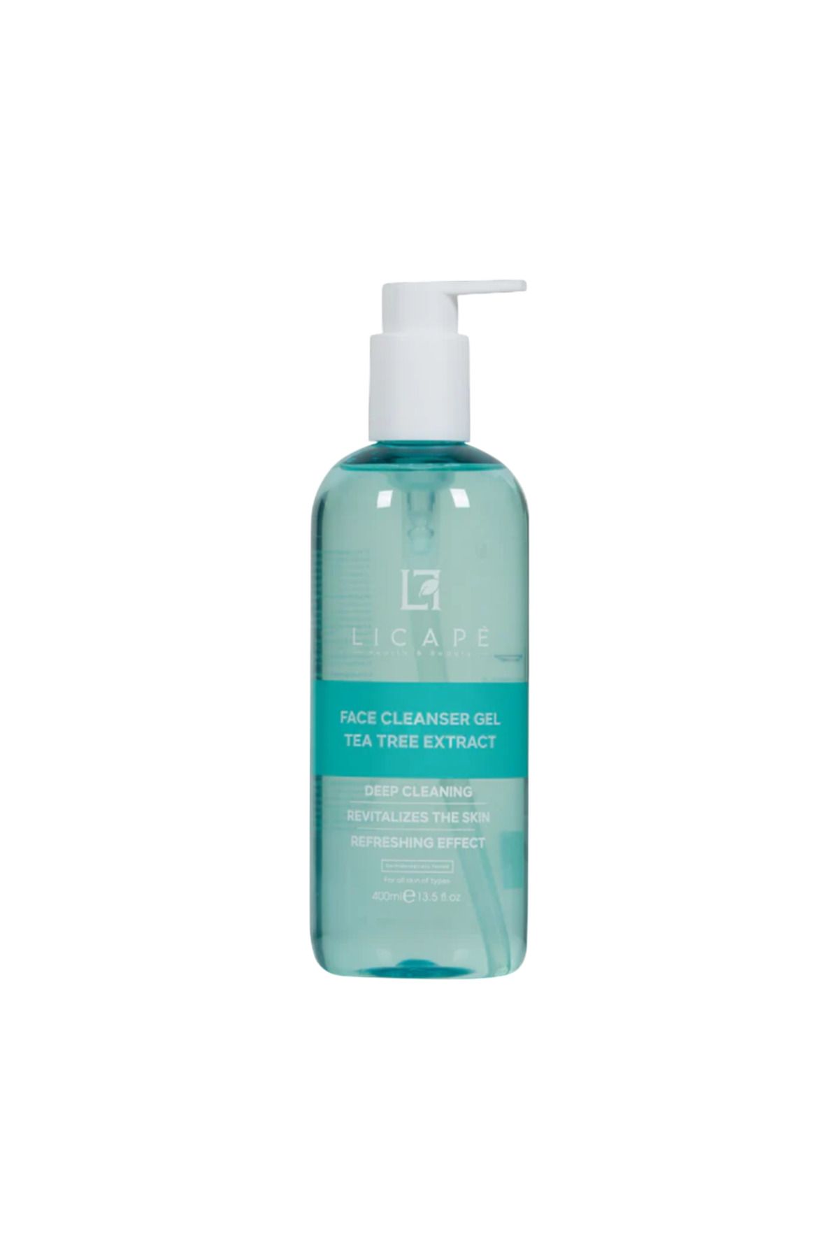Licape Tea Tree Facial Cleansing Gel 400 Ml Απαλός Βαθύς Καθαρισμός & Ενυδάτωση - One Size