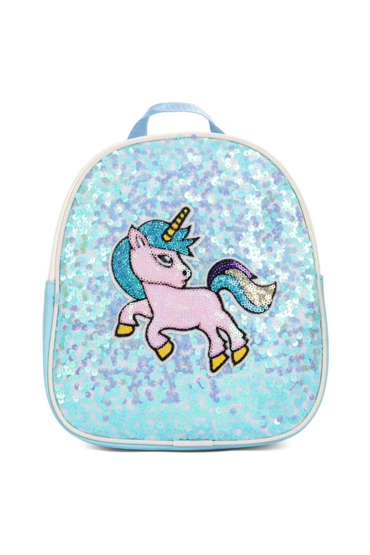 Eazy Kids-- Sequin School Backpack - Unicorn Green 1