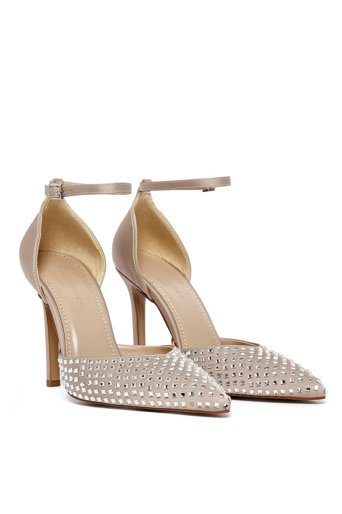 Sole Sisters-Beige Evening Dress Shoes - Drarga 4