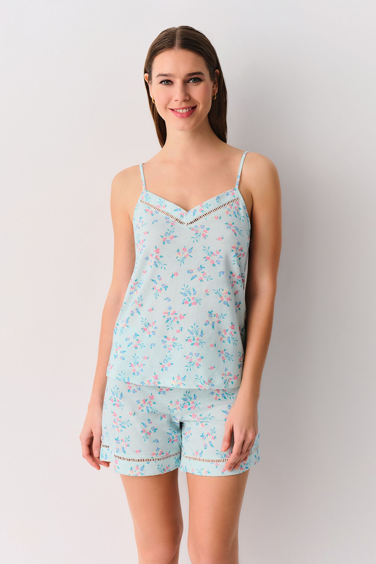 SUWEN-Giorgia Shorts Pajama Set 1