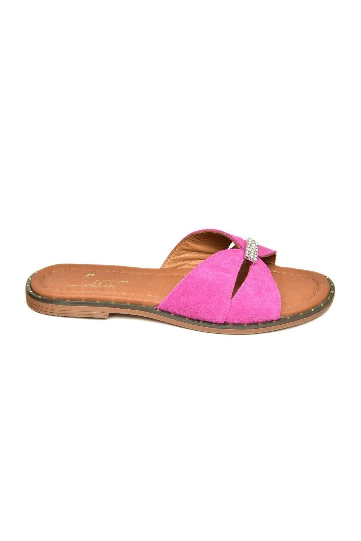 Fox Shoes-U 291290002   Fuchsia Suede Women's Slippers 6