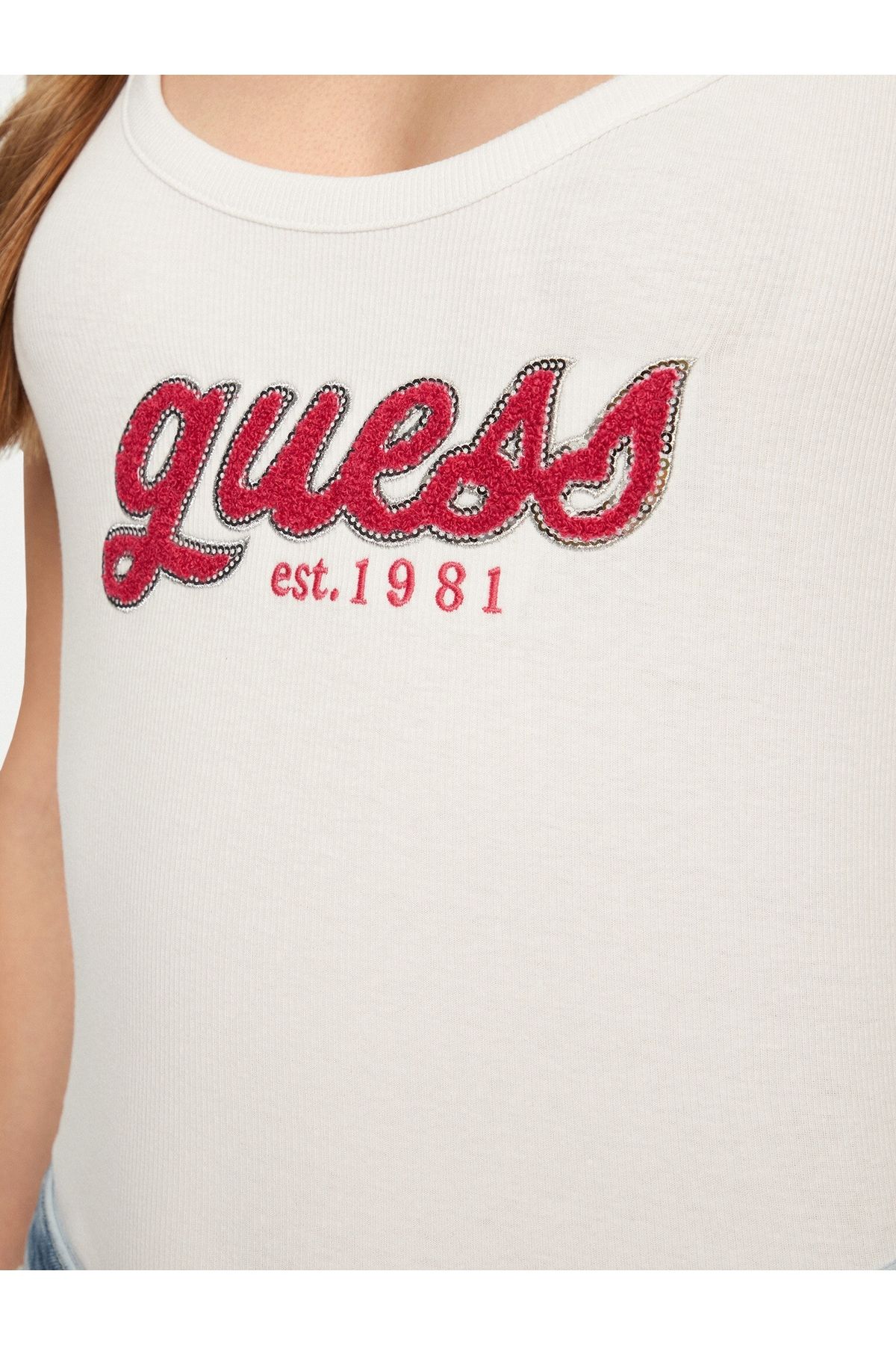 Guess-Chenille Logo Tank 4