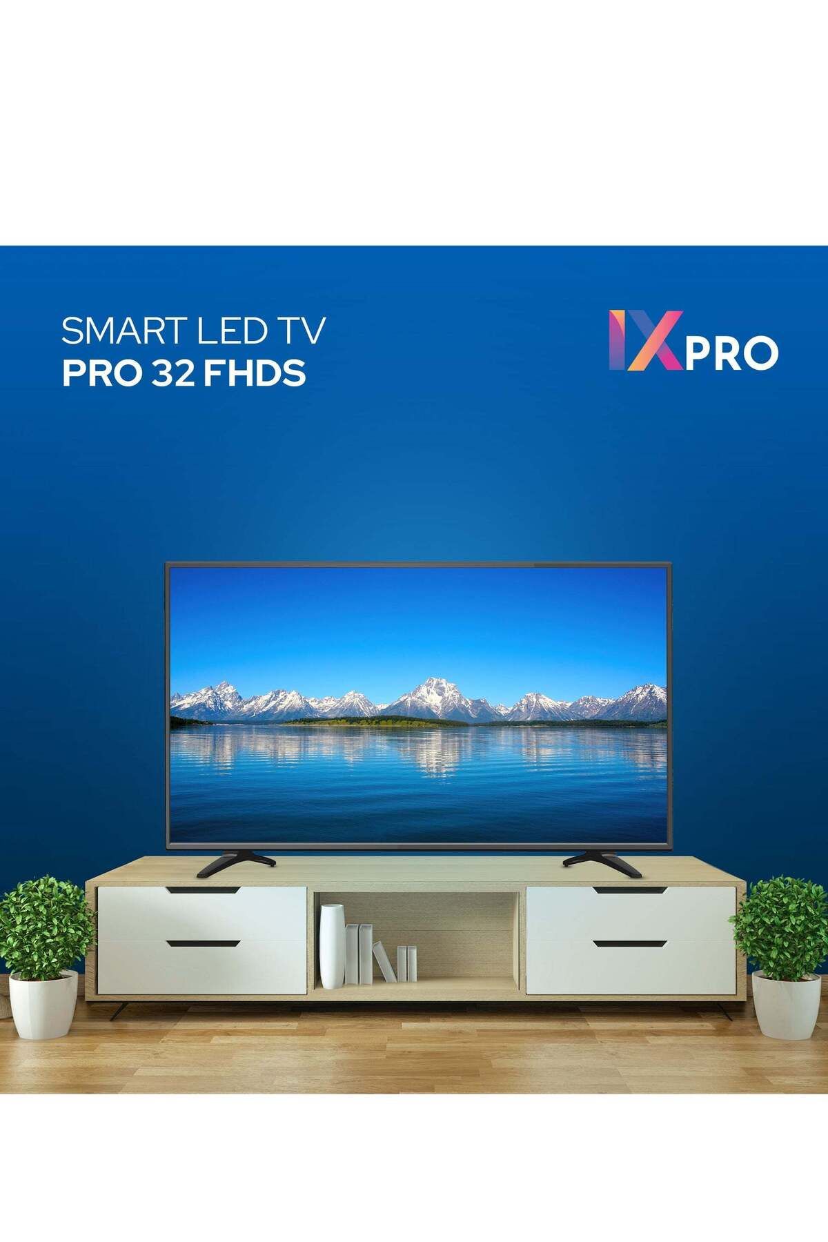 IXPRO-32 Inch HD Smart TV-Frame Less Design Mirror Cast And E-Share, HDMI\USB\ Wi-Fi,Netflix, YouTube 1