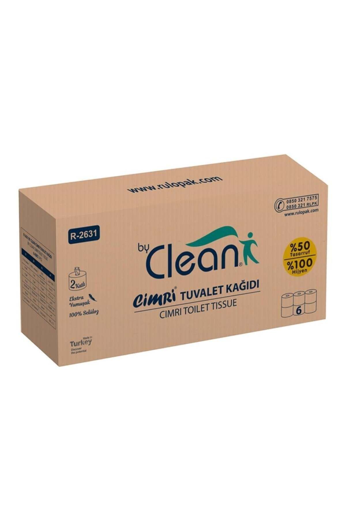 TMO BY CLEAN CİMRİ TUVALET KAĞIDI 2 KATLI 4KG