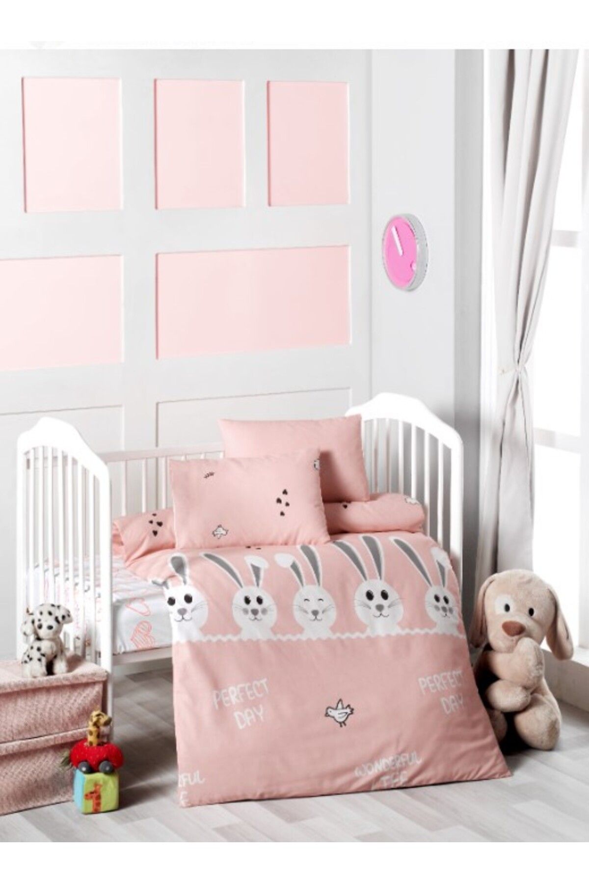 Nevresim Dünyası-Bunny Booties Baby Duvet Cover Set - Duvet Cover World 1