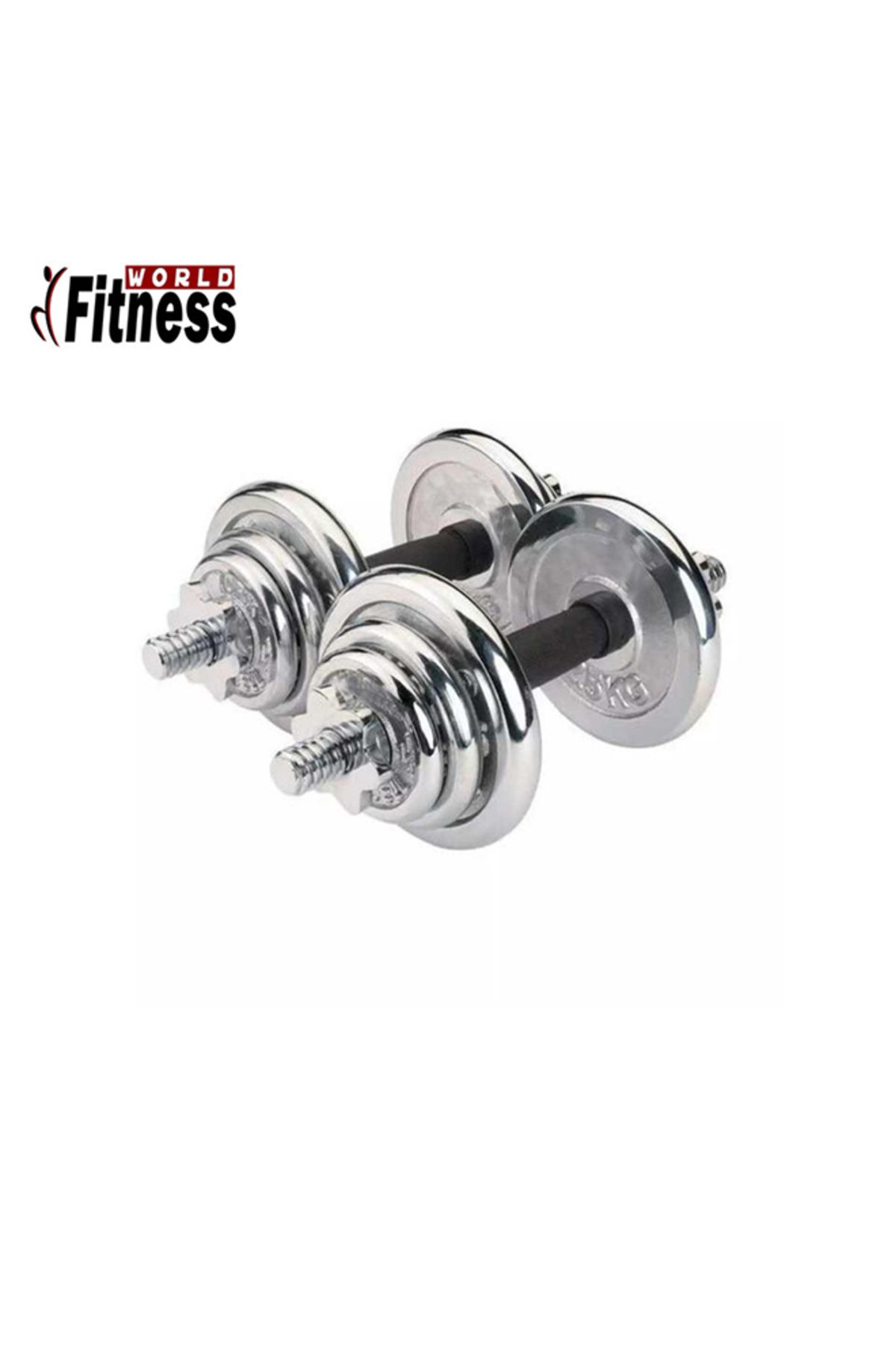 Fitness World-Integrated Weight Range Dumbbells 15 kg 4