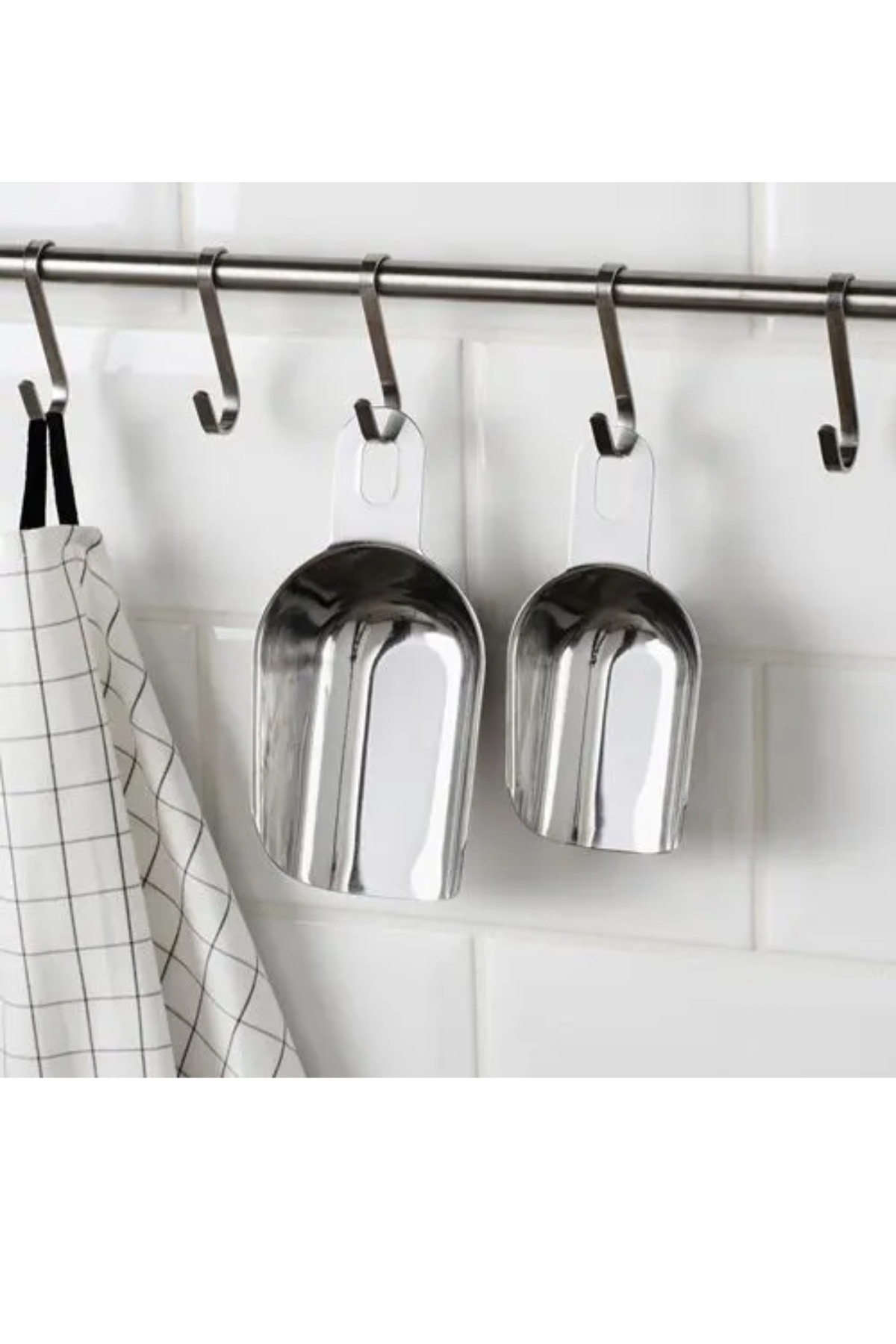 IKEA-Premium Ürün Kaliteli Dayanıklı Şık Modern Tasarım 2 Parça Paslanmaz Çelik Ölçü IKEA 365+ 7
