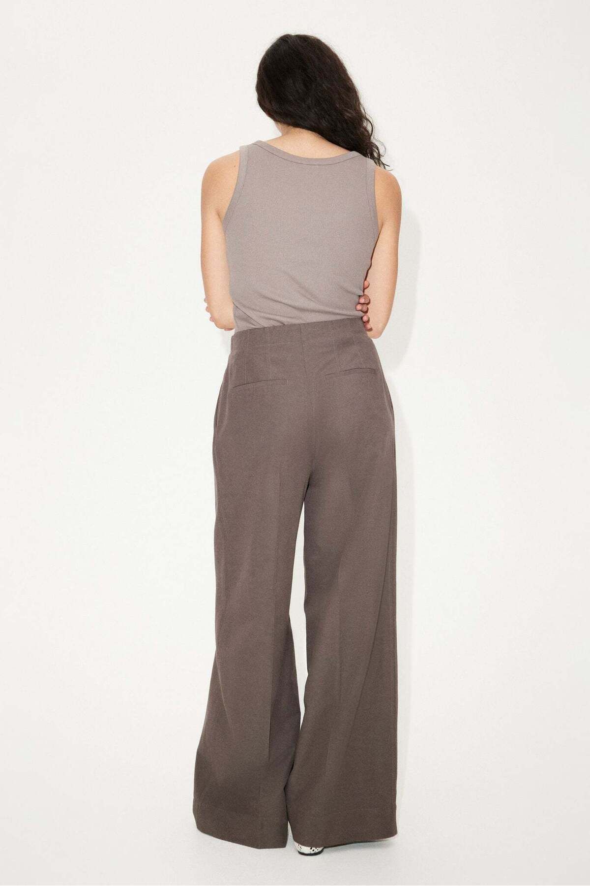 H&M-Wide linen-blend trousers 5