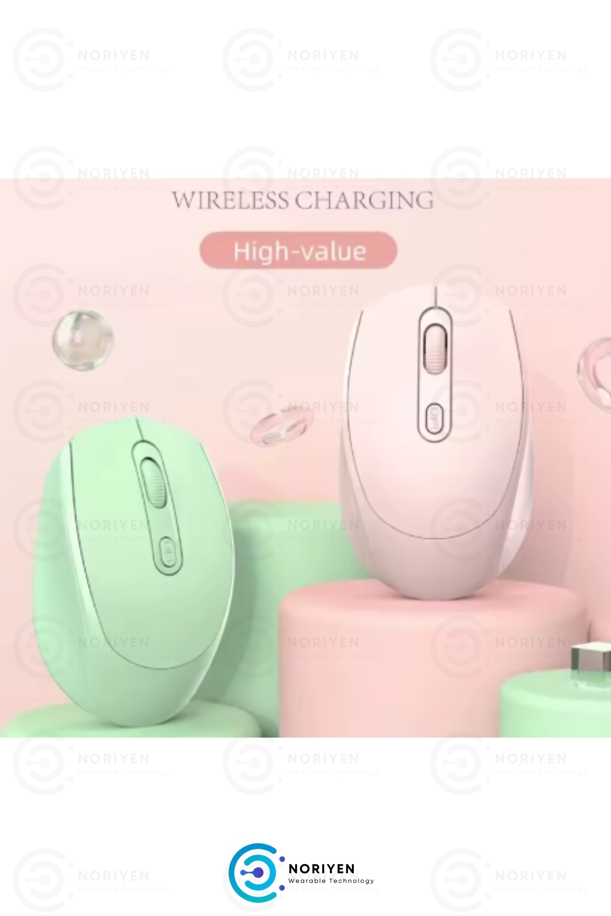 Ultra Comfort Silent Plus Yüksek Hassasiyetli 4 Tuşlu 2.4G Kablosuz Bluetooth M3 Mouse Uyumlu