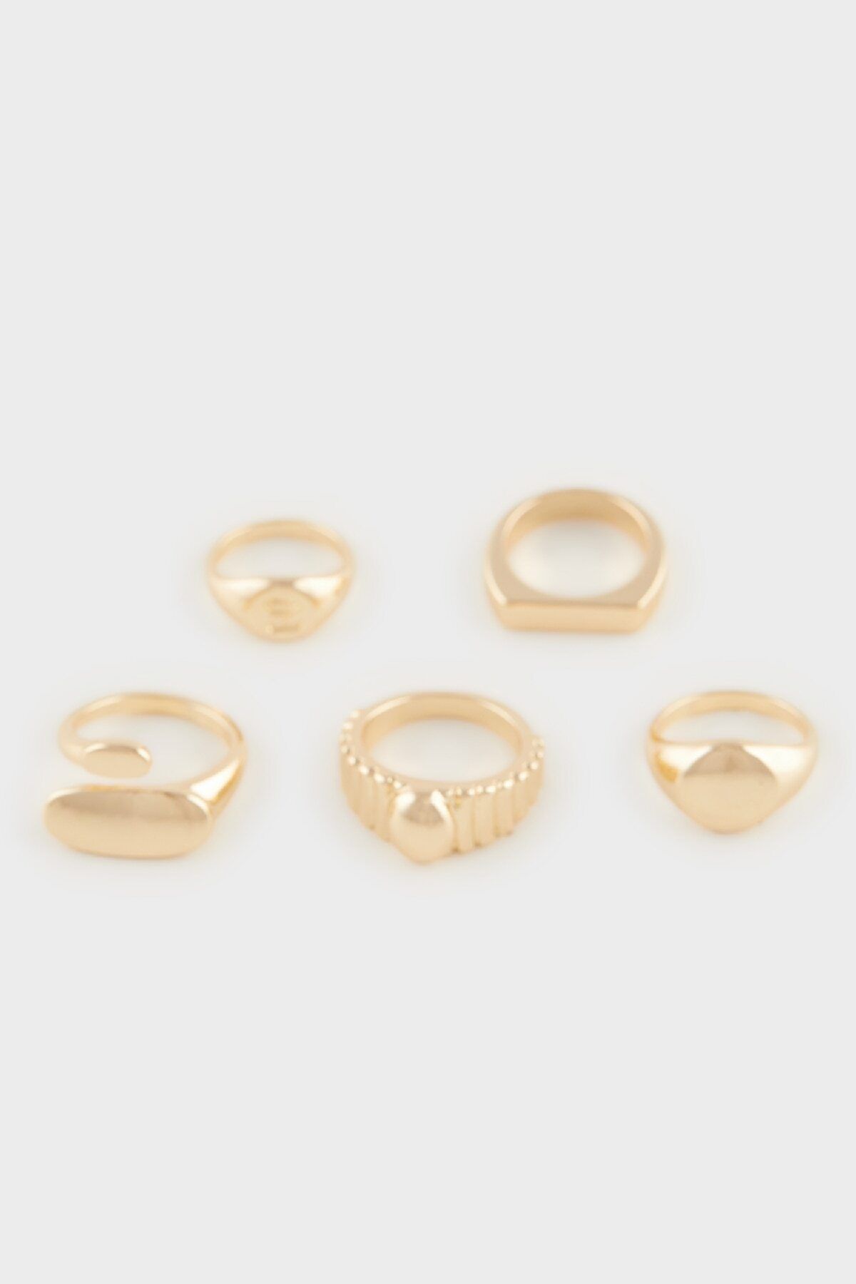 DeFacto-Women's 5-Piece Gold Difrend E4499Axns Ring 2