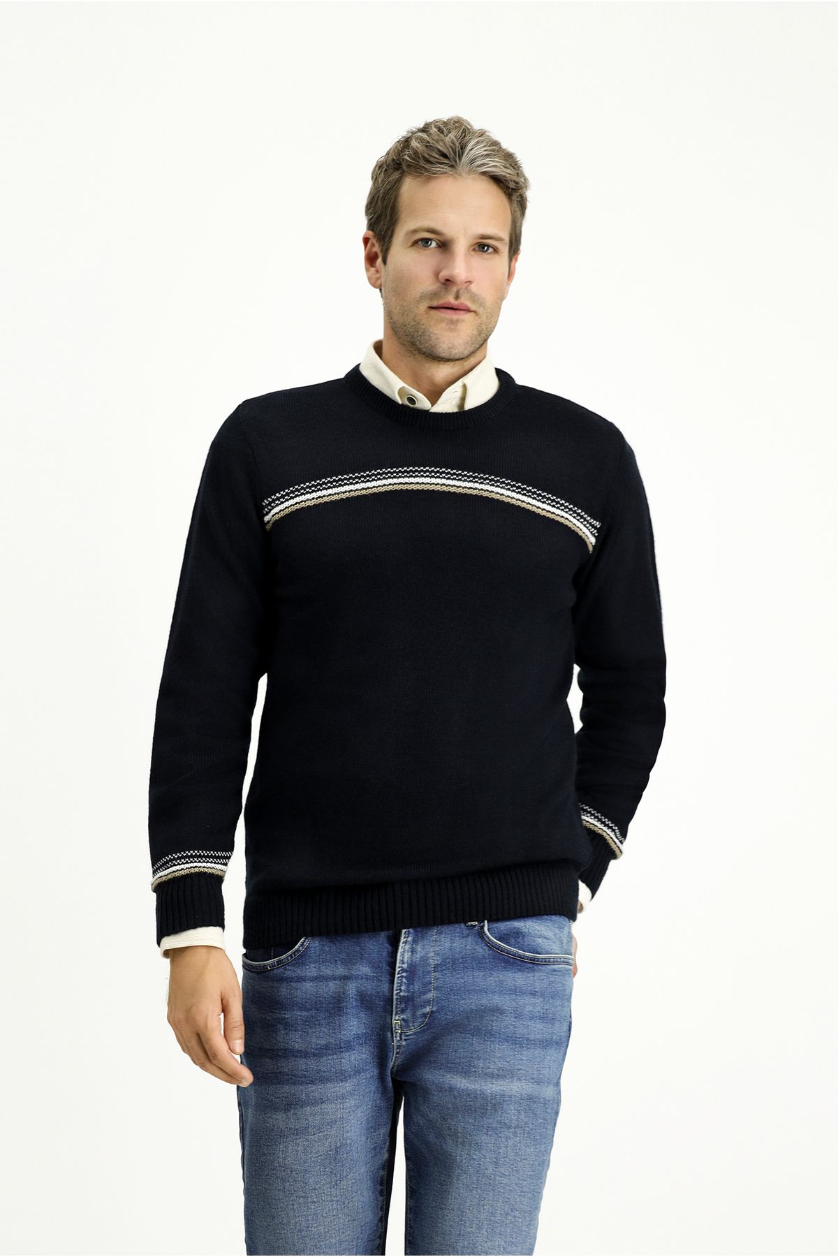 Kiğılı-Crew Neck Regular Fit Knitwear Sweater 1