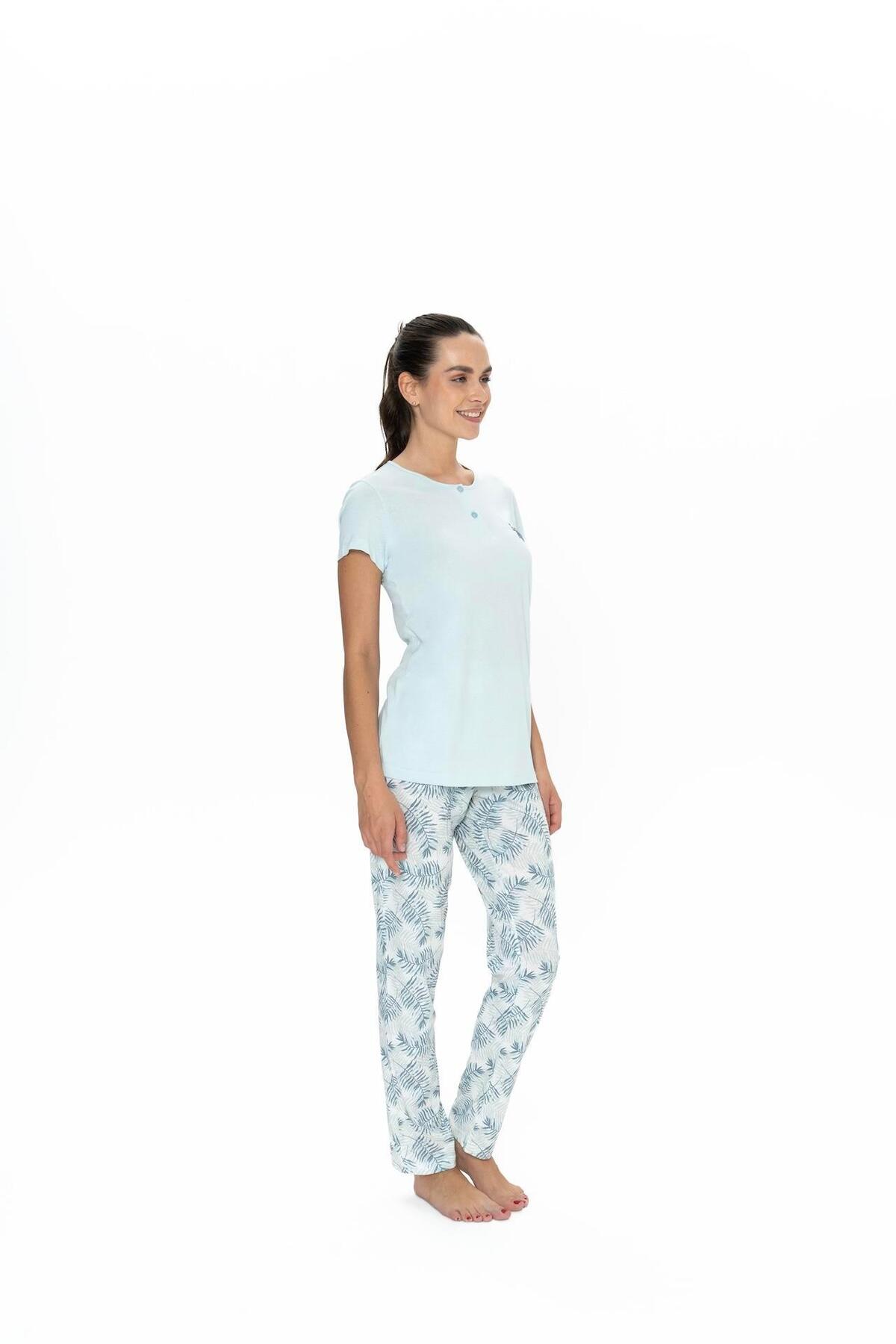 ست پیژامه زنانه آبی U.S. Polo Assn. — 3